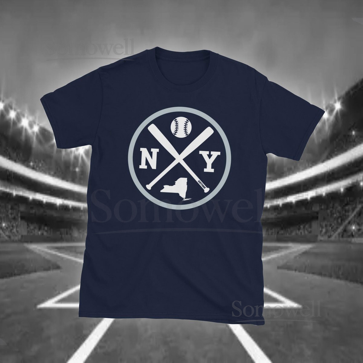Retro NY Baseball Emblem Vintage New York T-Shirt_103