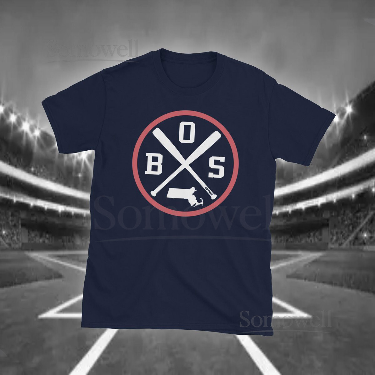 Retro Boston Baseball Emblem Vintage BOS T-Shirt_531