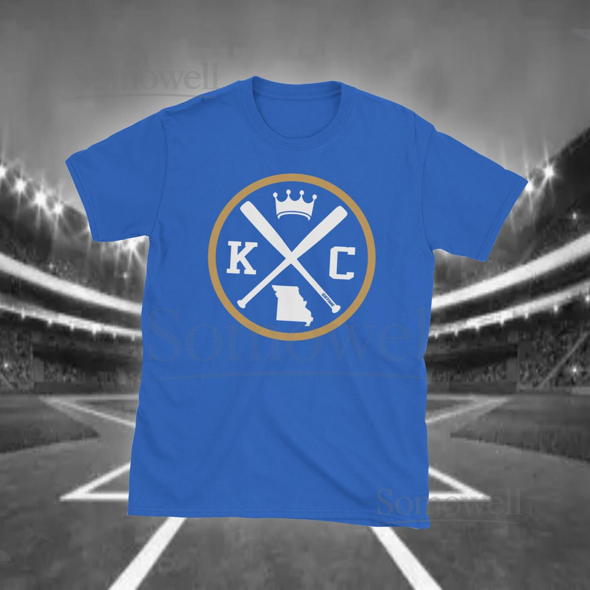 Retro Kansas City Baseball Emblem Vintage KC T-Shirt_721