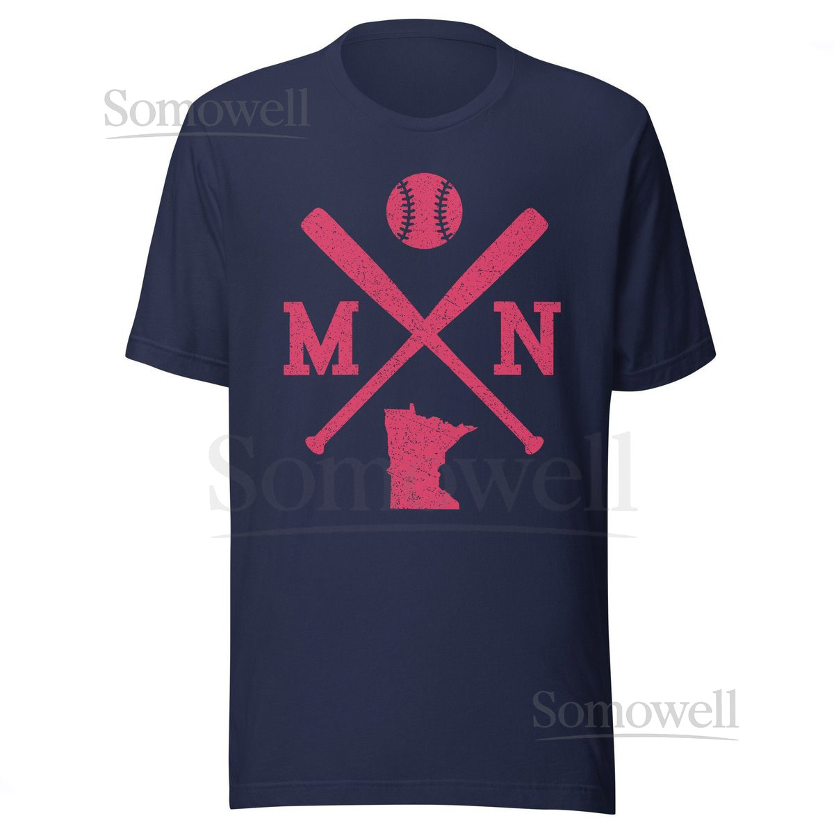 Vintage Minnesota Baseball Bats Retro MN Premium Unisex T-Shirt_909