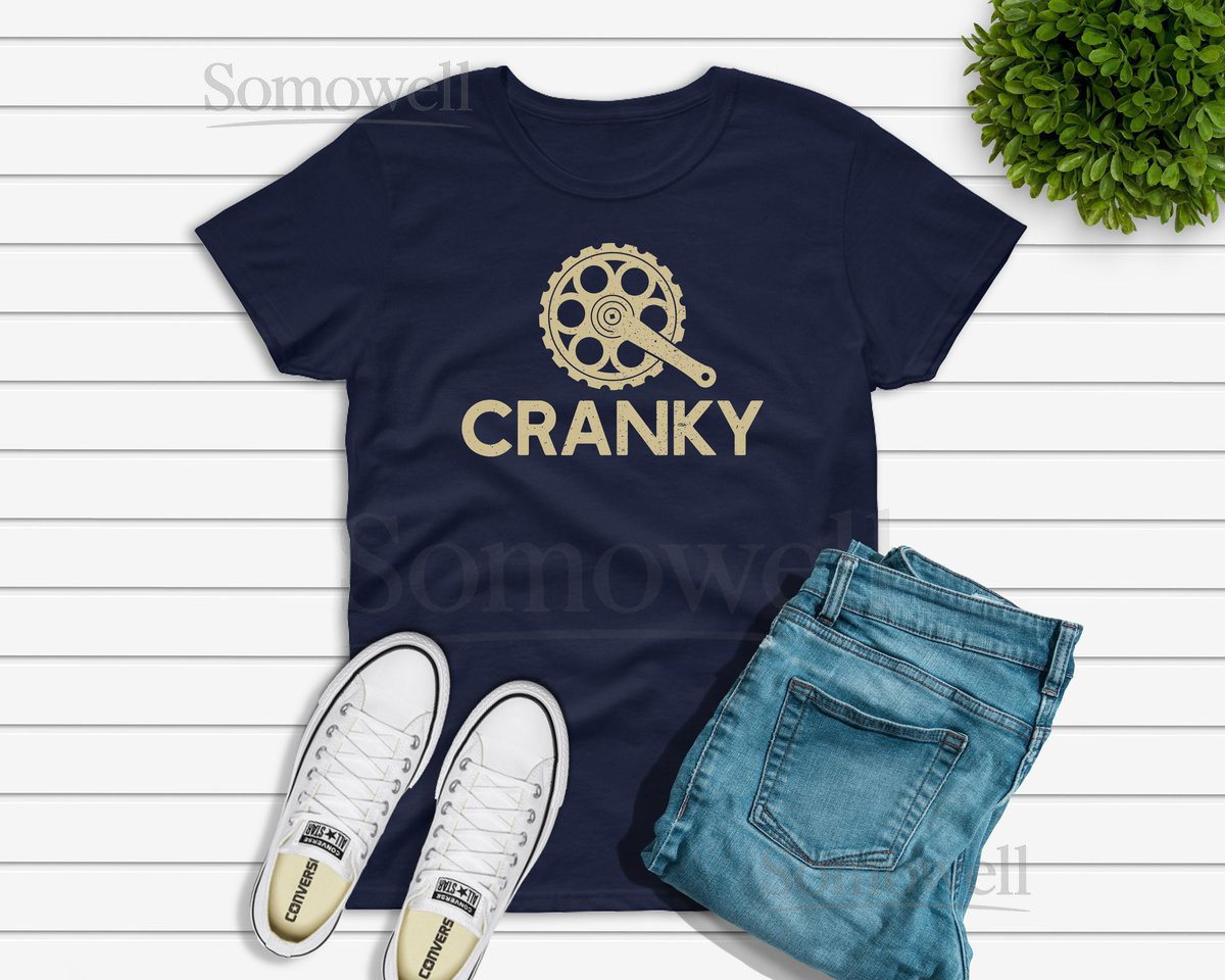 Cycling T-shirt for Men and Women Cranky Shirt for Cyclist Bike or Bicycle Riding_390