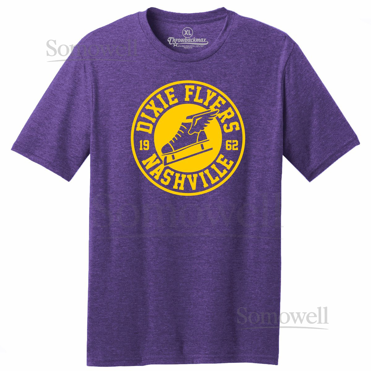 Nashville Dixie Flyers Hockey Tee 1962 Classic Cut Tri-Blend_318