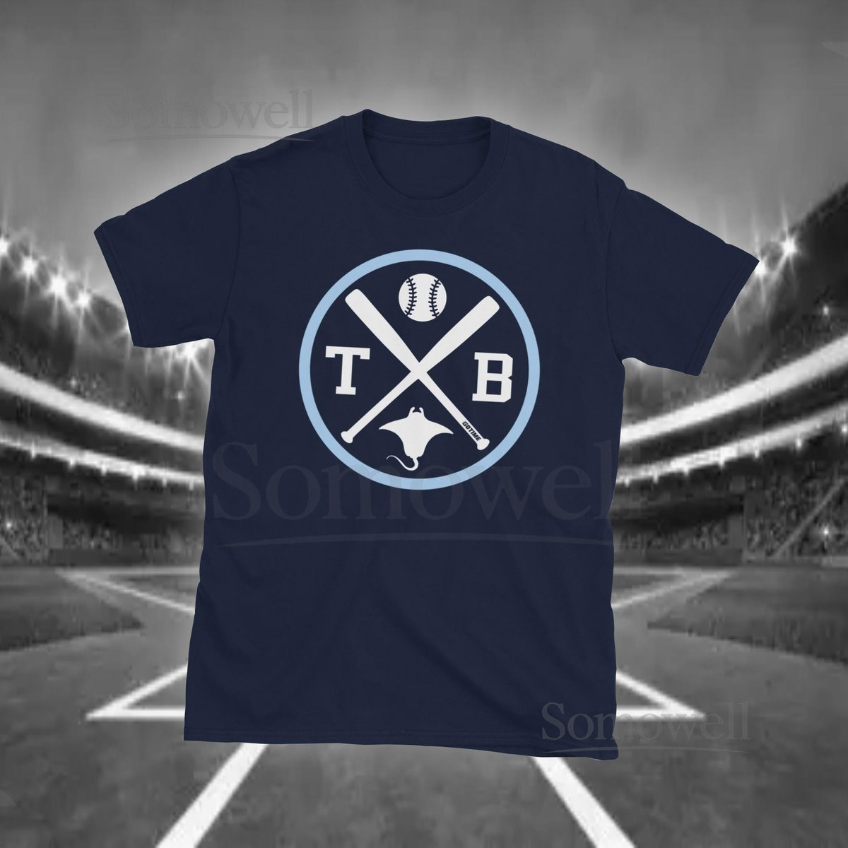 Retro Tampa Bay Baseball Emblem Vintage TB T-Shirt_105