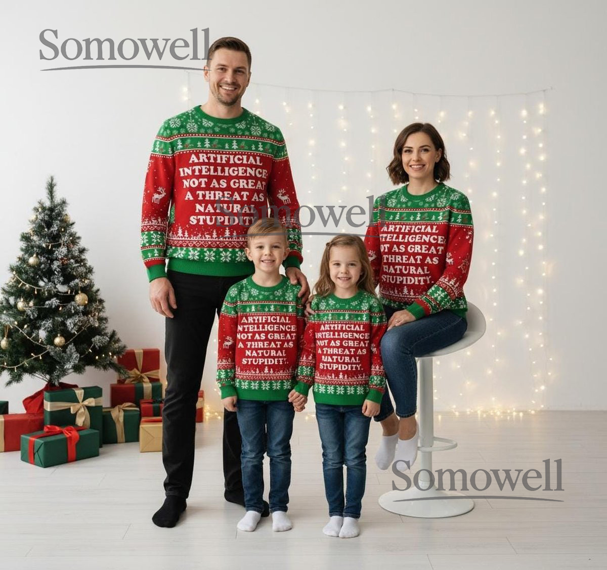 Artificial Intelligence Funny Christmas Sweater Geek Holiday Gift