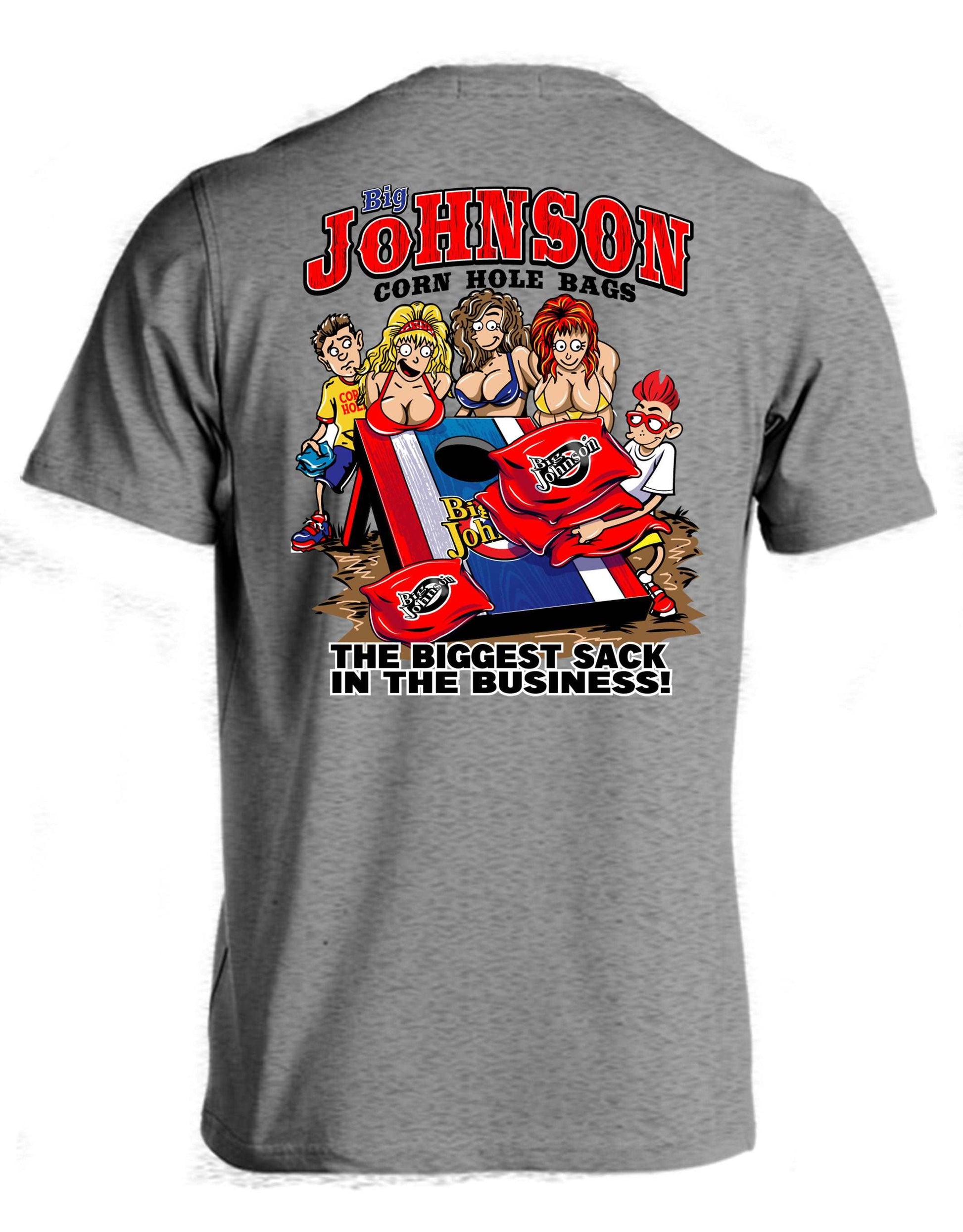 BIG JOHNSON CORN HOLE BAGS  Big Johnson,Funny T-Shirt,Humor Gift for Men & Women