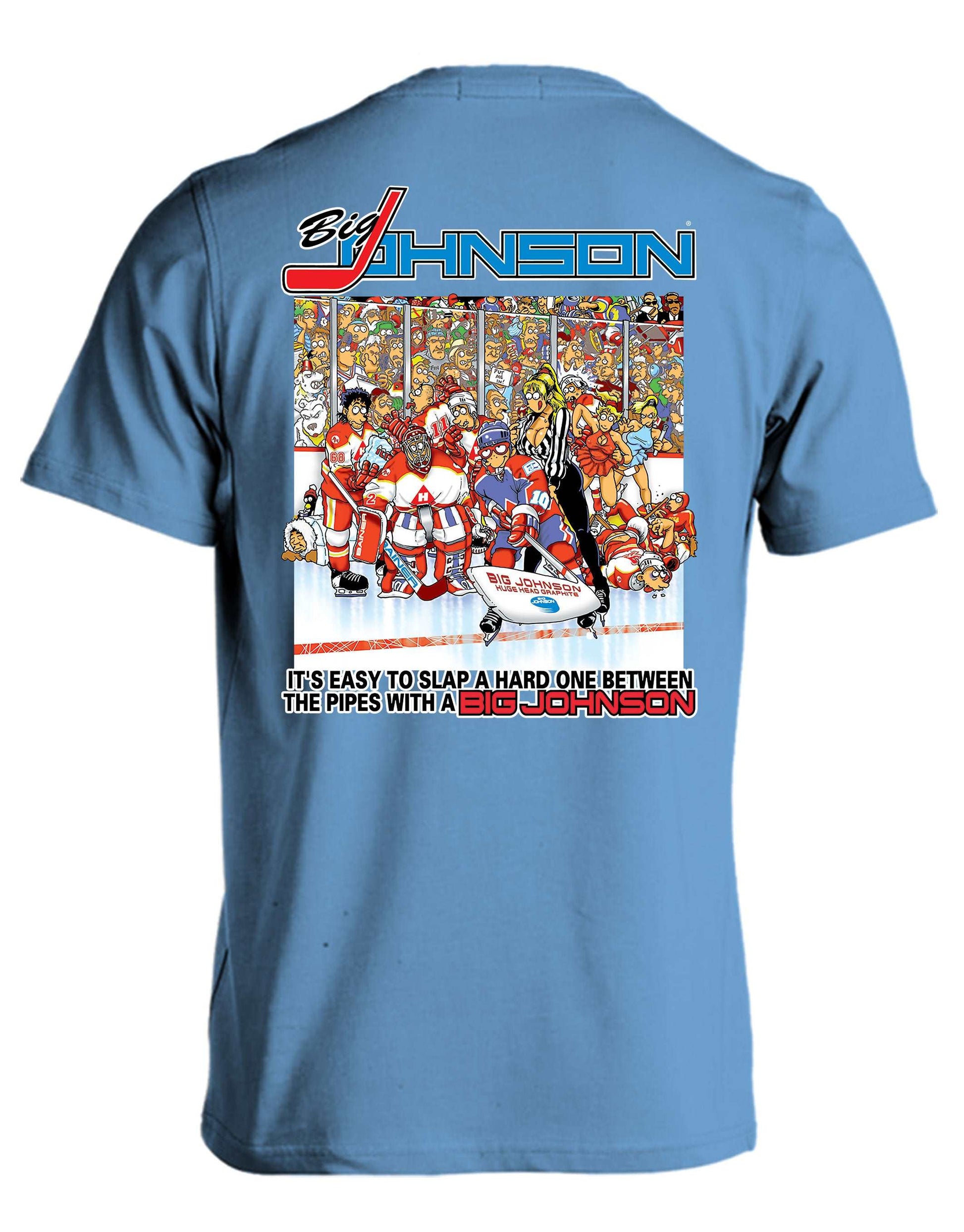 HOCKEY  Big Johnson,Funny T-Shirt,Humor Gift for Men & Women