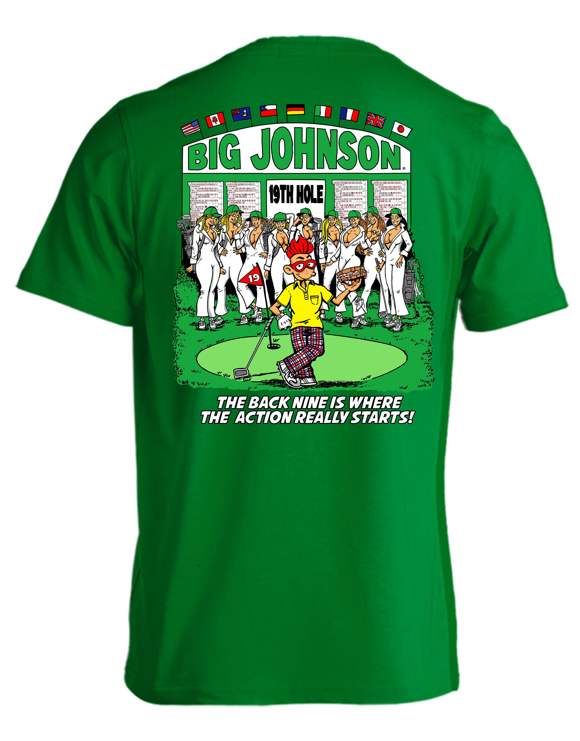 19th HOLE  Big Johnson,Funny T-Shirt,Humor Gift for Men & Women