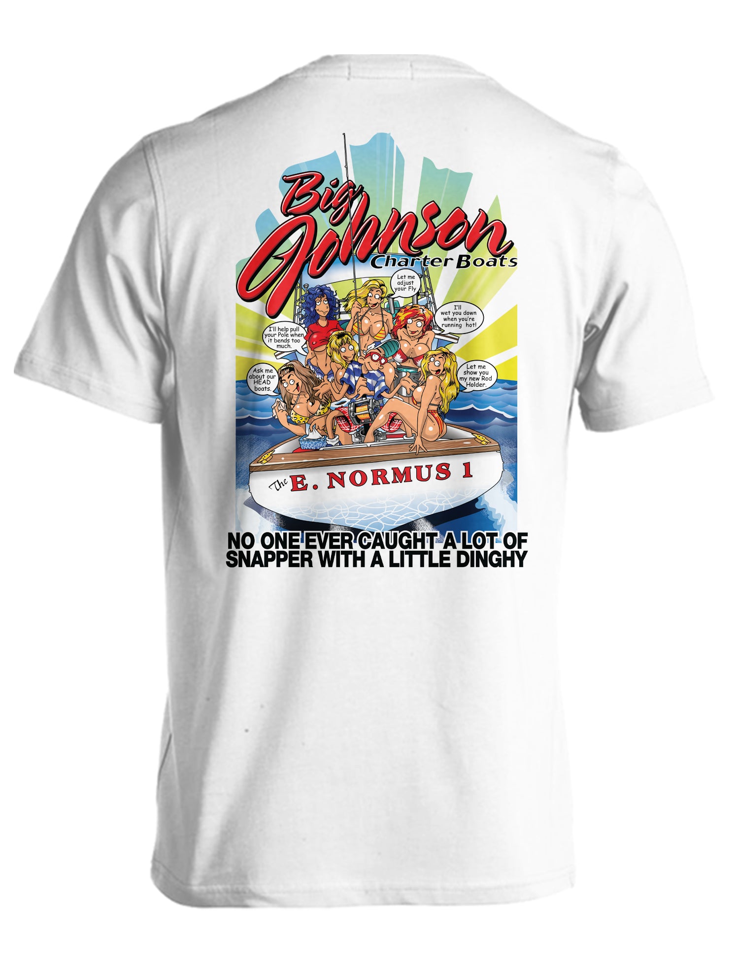 CHARTER BOATS  Big Johnson,Funny T-Shirt,Humor Gift for Men & Women