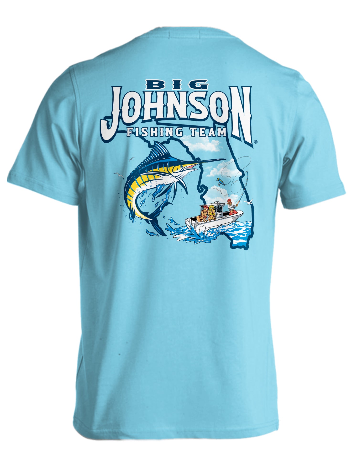 FISHING TEAM FLORIDA Big Johnson,Funny T-Shirt,Humor Gift for Men & Women