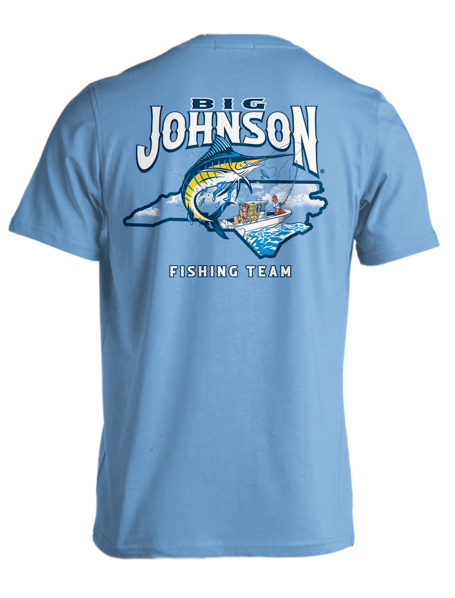 FISHING TEAM NORTH CAROLINA  Big Johnson,Funny T-Shirt,Humor Gift for Men & Women