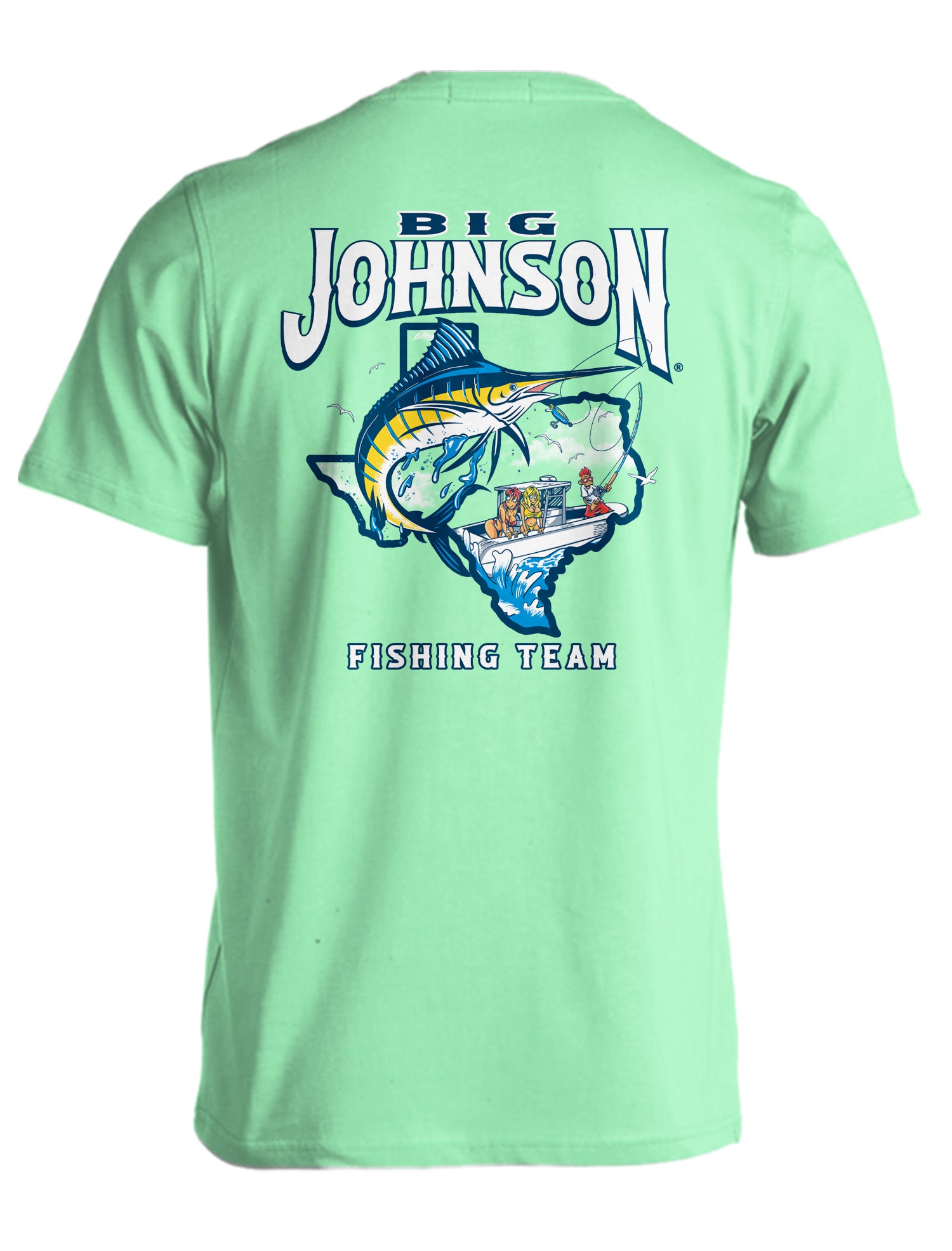 FISHING TEAM TEXAS Big Johnson,Funny T-Shirt,Humor Gift for Men & Women