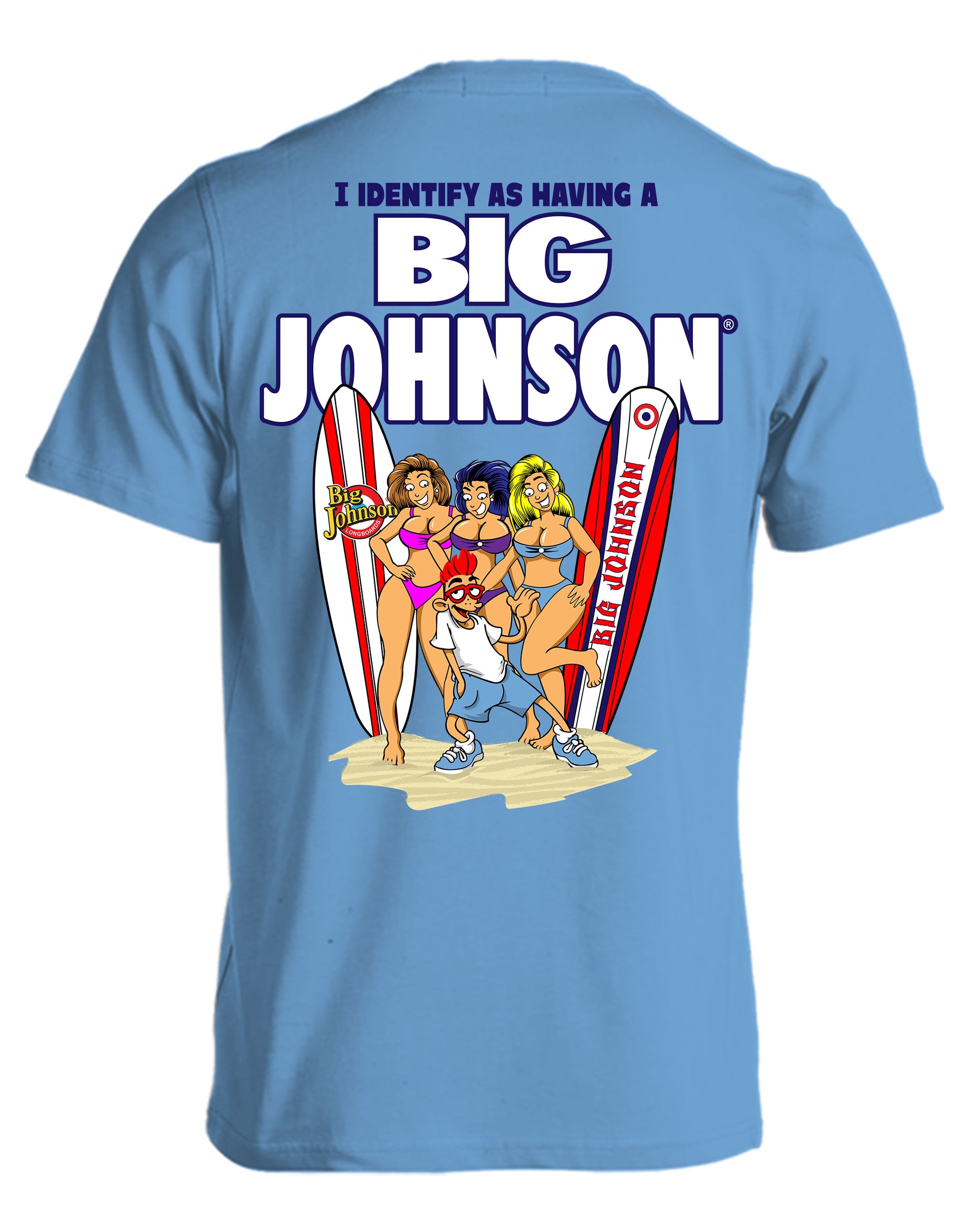 I IDENTIFY  Big Johnson,Funny T-Shirt,Humor Gift for Men & Women