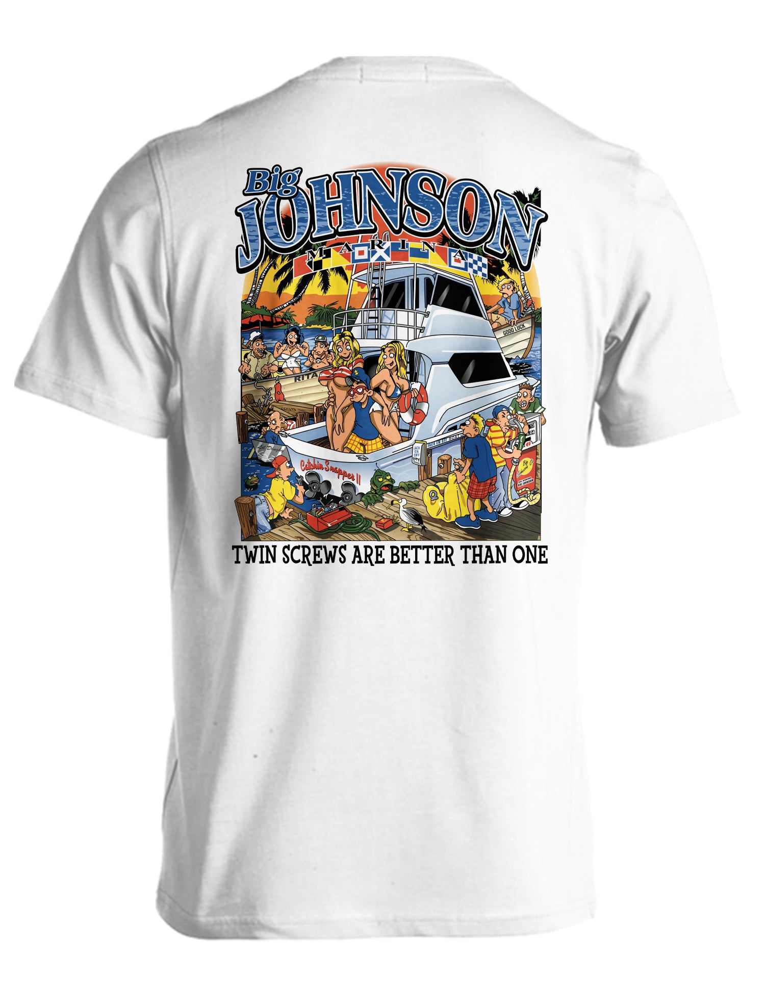 MARINA Big Johnson,Funny T-Shirt,Humor Gift for Men & Women