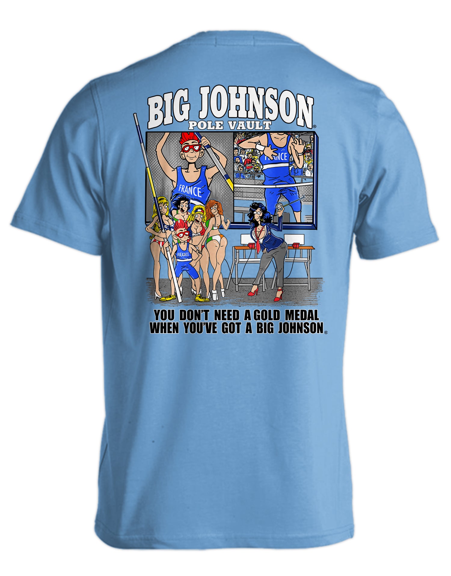 POLE VAULT Big Johnson,Funny T-Shirt,Humor Gift for Men & Women