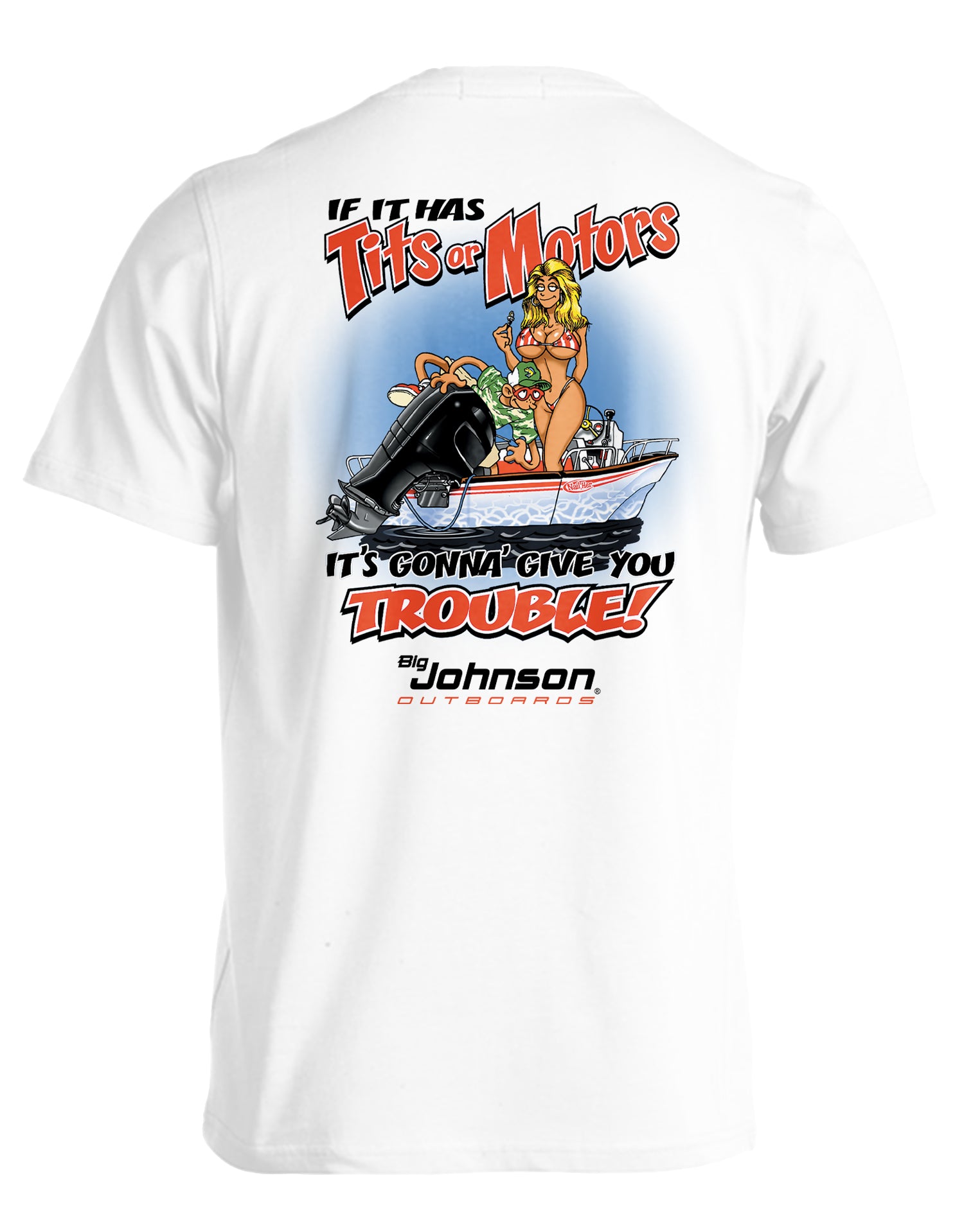 TITS OR MOTORS  Big Johnson,Funny T-Shirt,Humor Gift for Men & Women