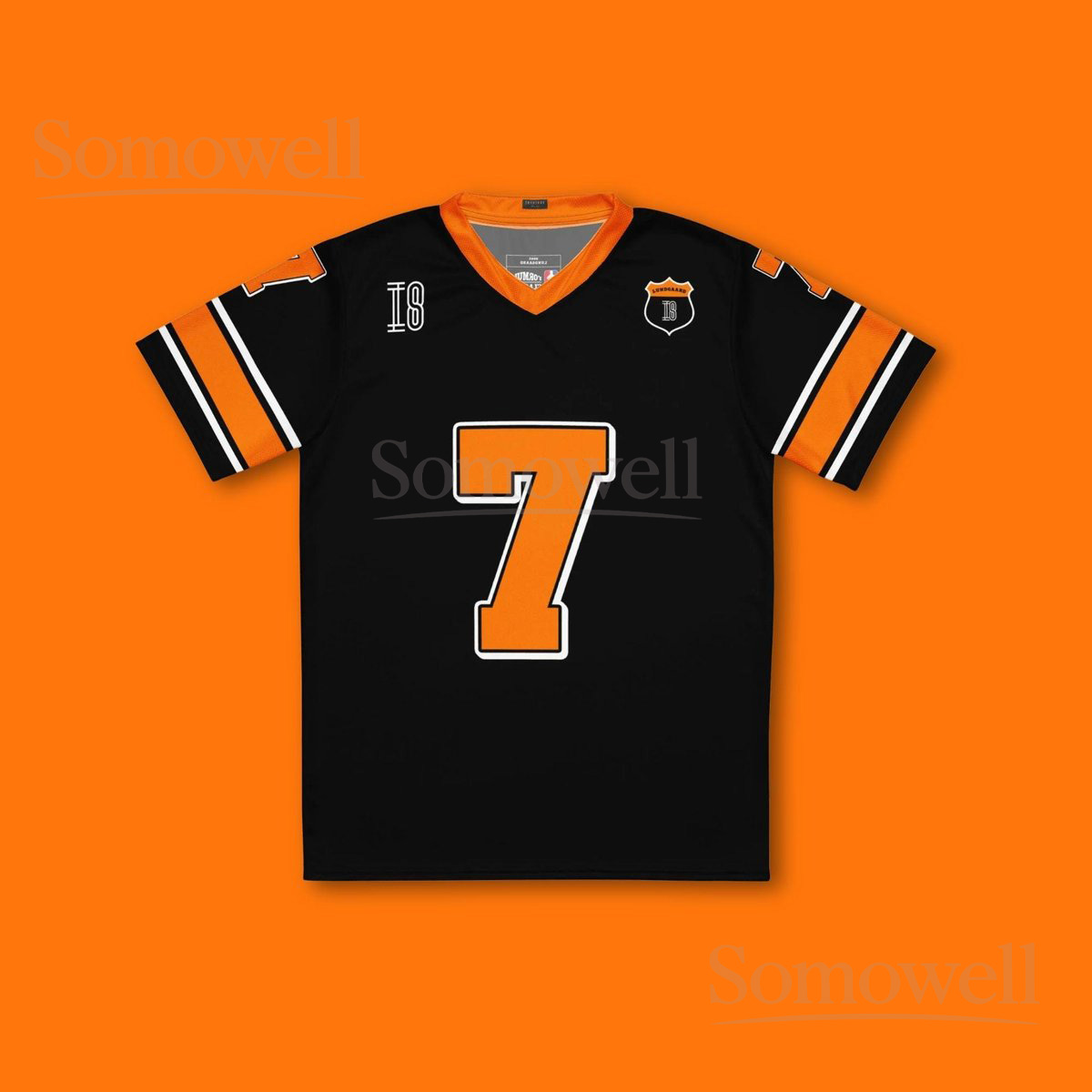 Custom Christian Lundgaard McLaren IndyCar Football Jersey Shirt for Racing Fans Orange and Black Team Fan Apparel