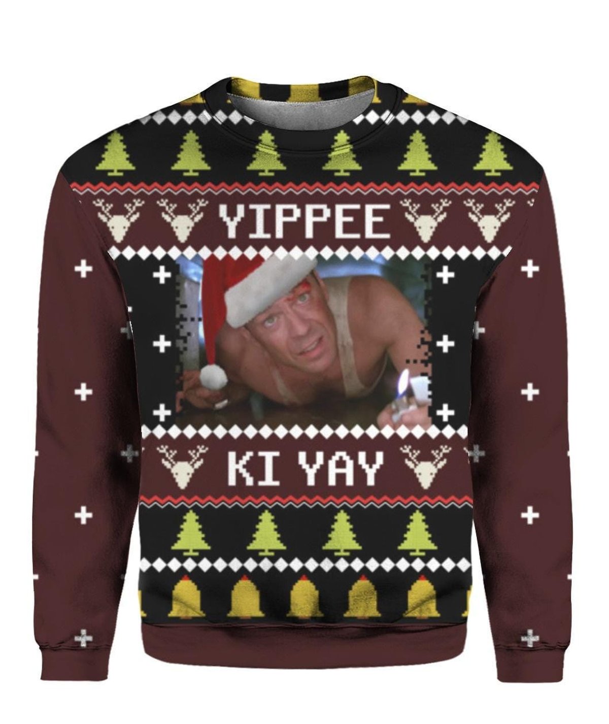 John McClane Yippee Ki Yay Die Hard Christmas Movie Ugly Sweater Funny Jumper
