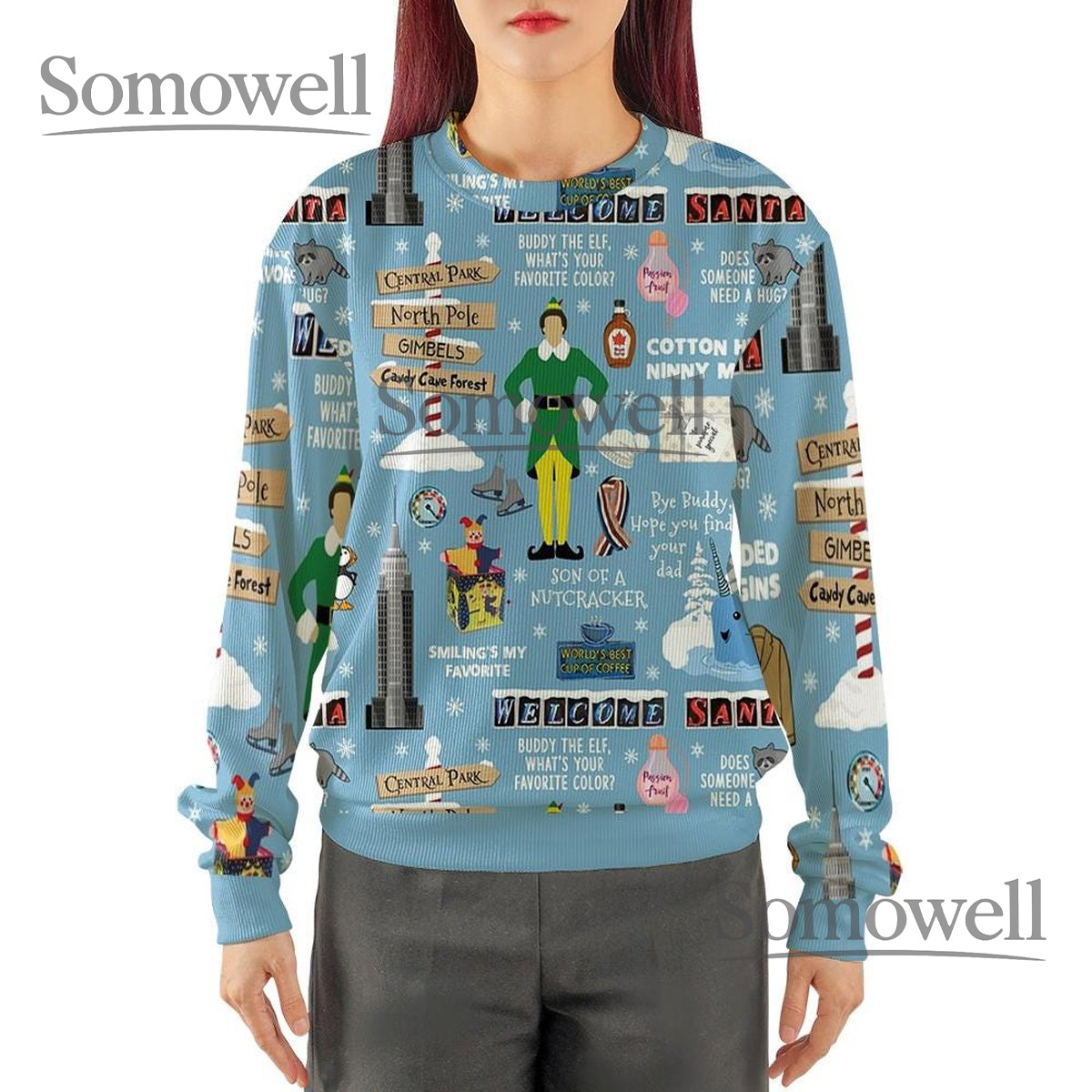 Christmas Movie Elf Buddy Ugly Sweater Family Matching Christmas Sweater Kids Sweater