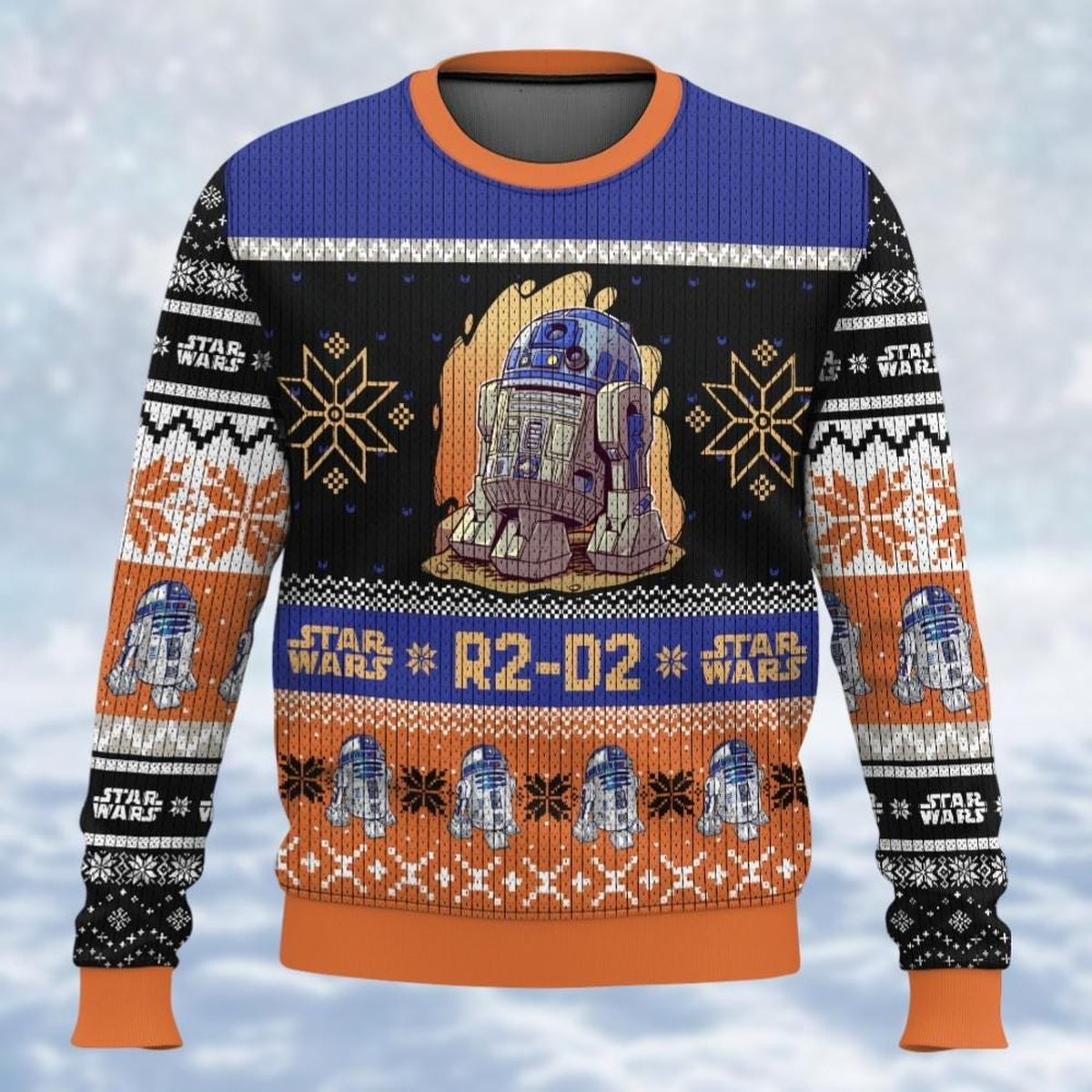 Star Wars R2 D2 Droid Ugly Sweater Christmas Sci Fi Fan Gift