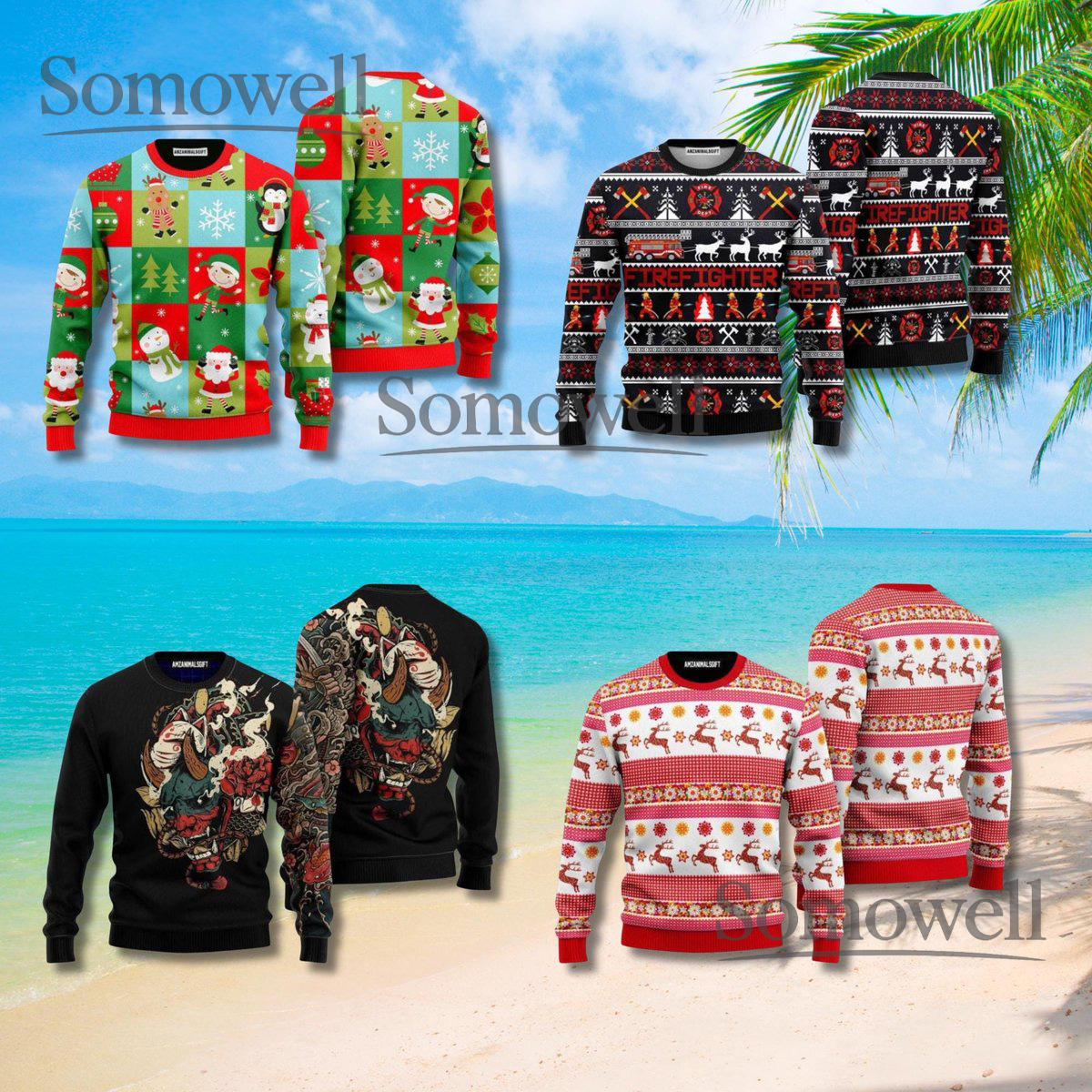 Christmas Sweater Bundle Collection Holiday Festive Knit Set