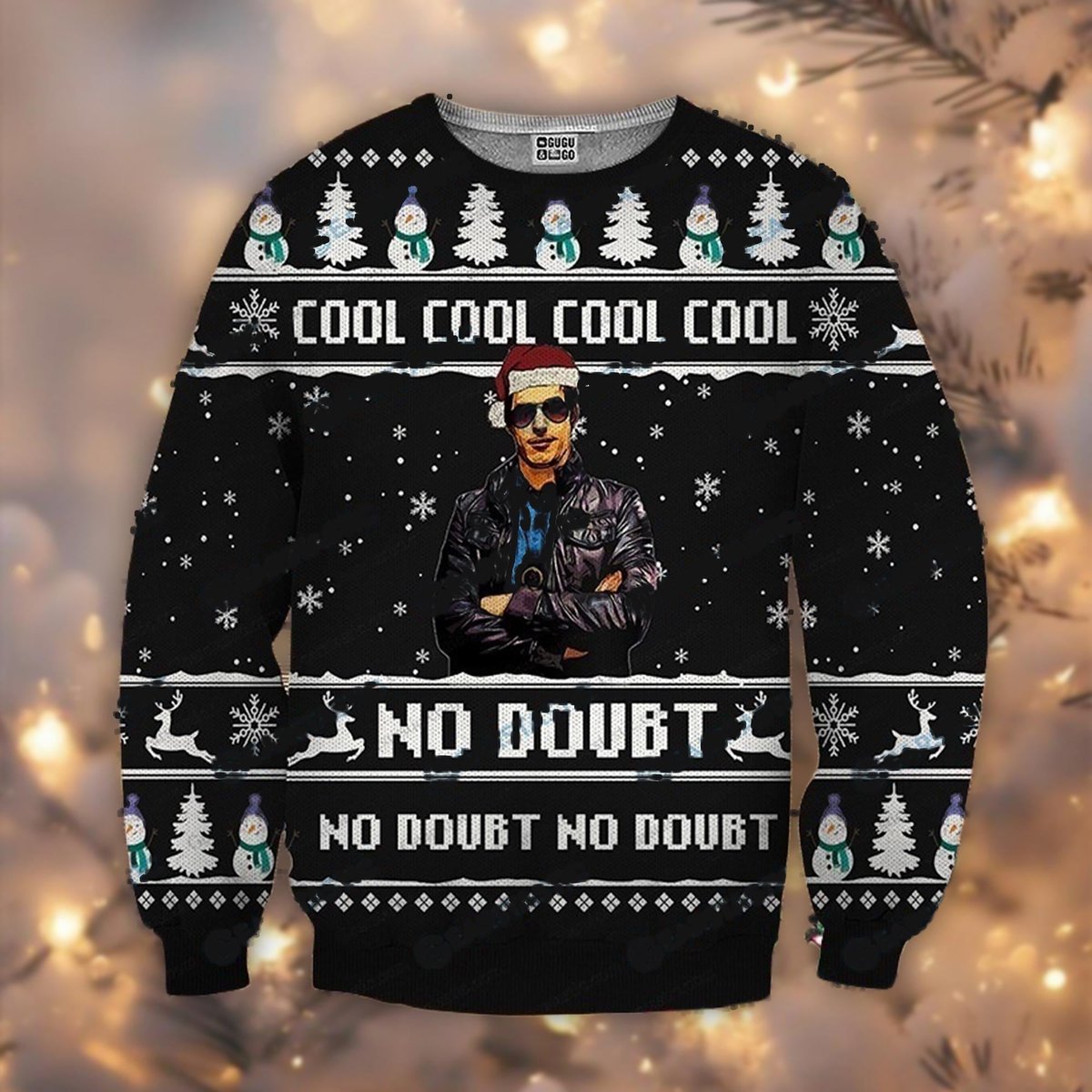 Cool Cool Cool No Doubt Ugly Christmas Sweater Funny Pop Culture Gift