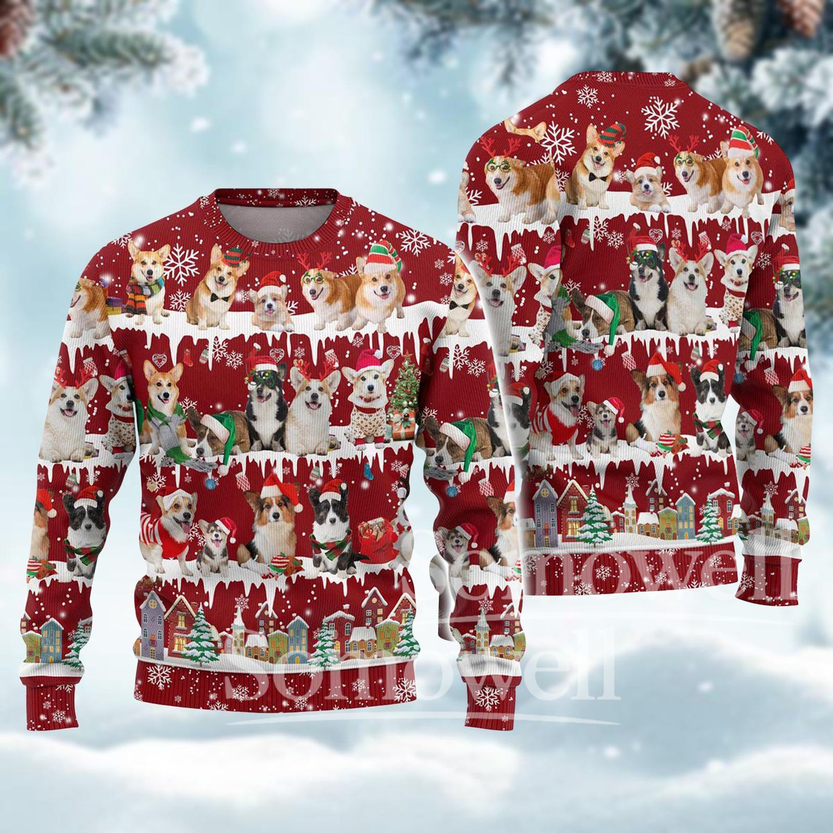 Cow Merry Christmas Ugly Sweater Funny Farm Heifer Knit Pullover Holiday Outfit for Women