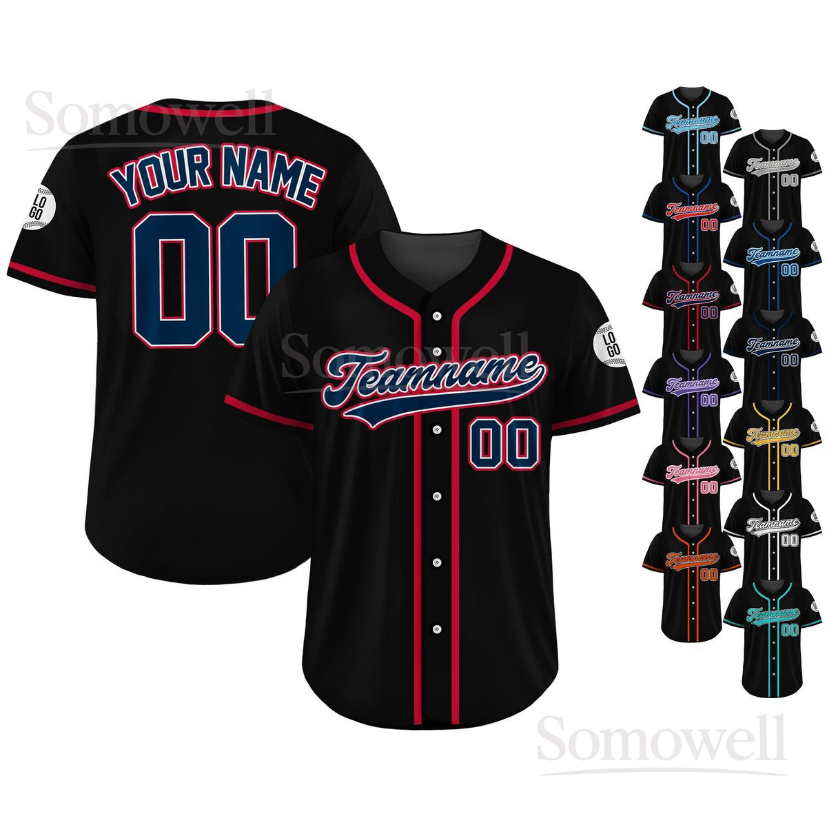 Custom Baseball Jersey for Men Women Personalized with Team Name and Number Great for Team Events or Sports Fans Custom Any Request