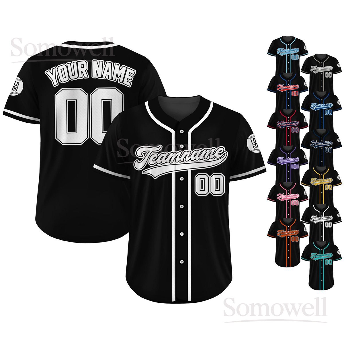 Custom Baseball Jersey Shirt For Adults And Kids Personalized Team Uniform Sports Gift