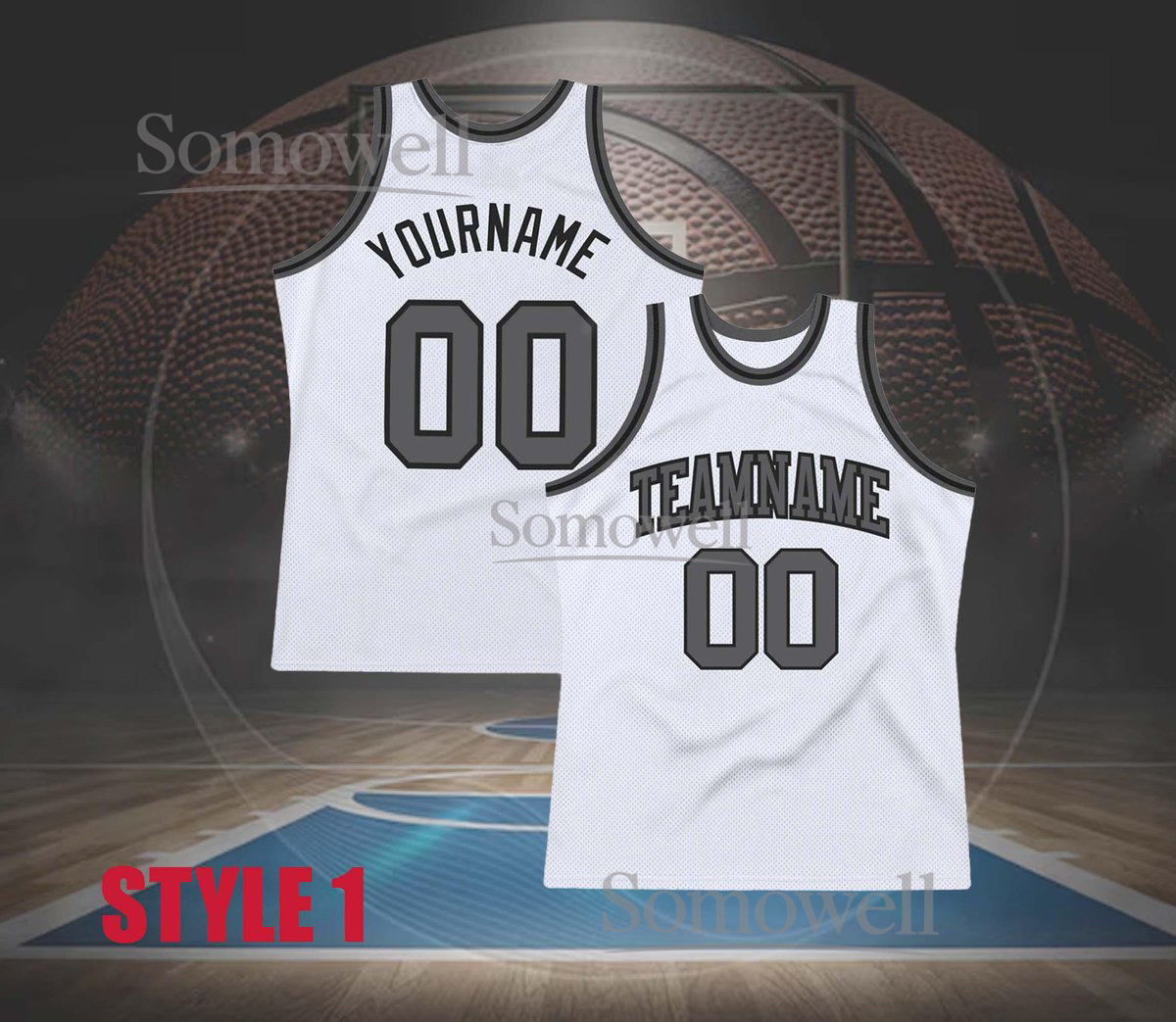 Personalized Basketball Jersey, Custom Team Name & Number, Sports Shirt for Men & Women