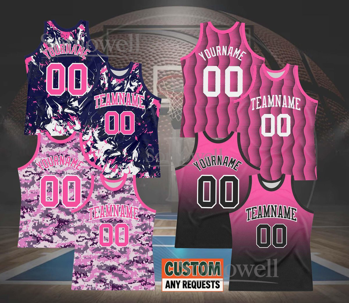 Custom Basketball Jersey with Team Name and Number for Personalized Sports Apparel