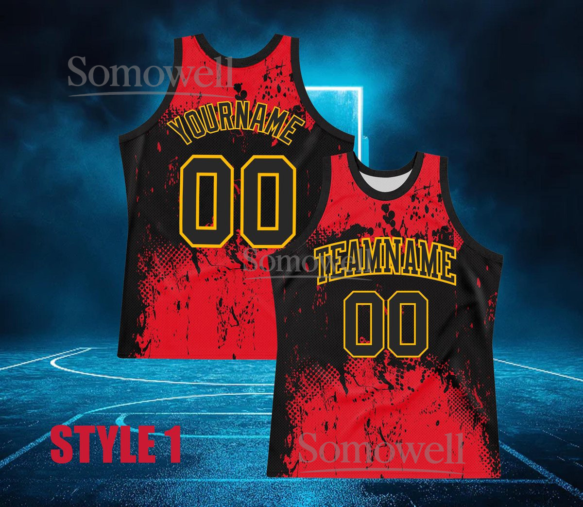 Custom Basketball Jersey with Team Name and Number Ideal for Teams and Sports Events