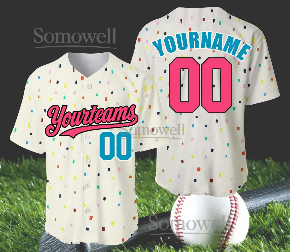Custom Neon Baseball Jersey for Men and Women Personalized Name Number