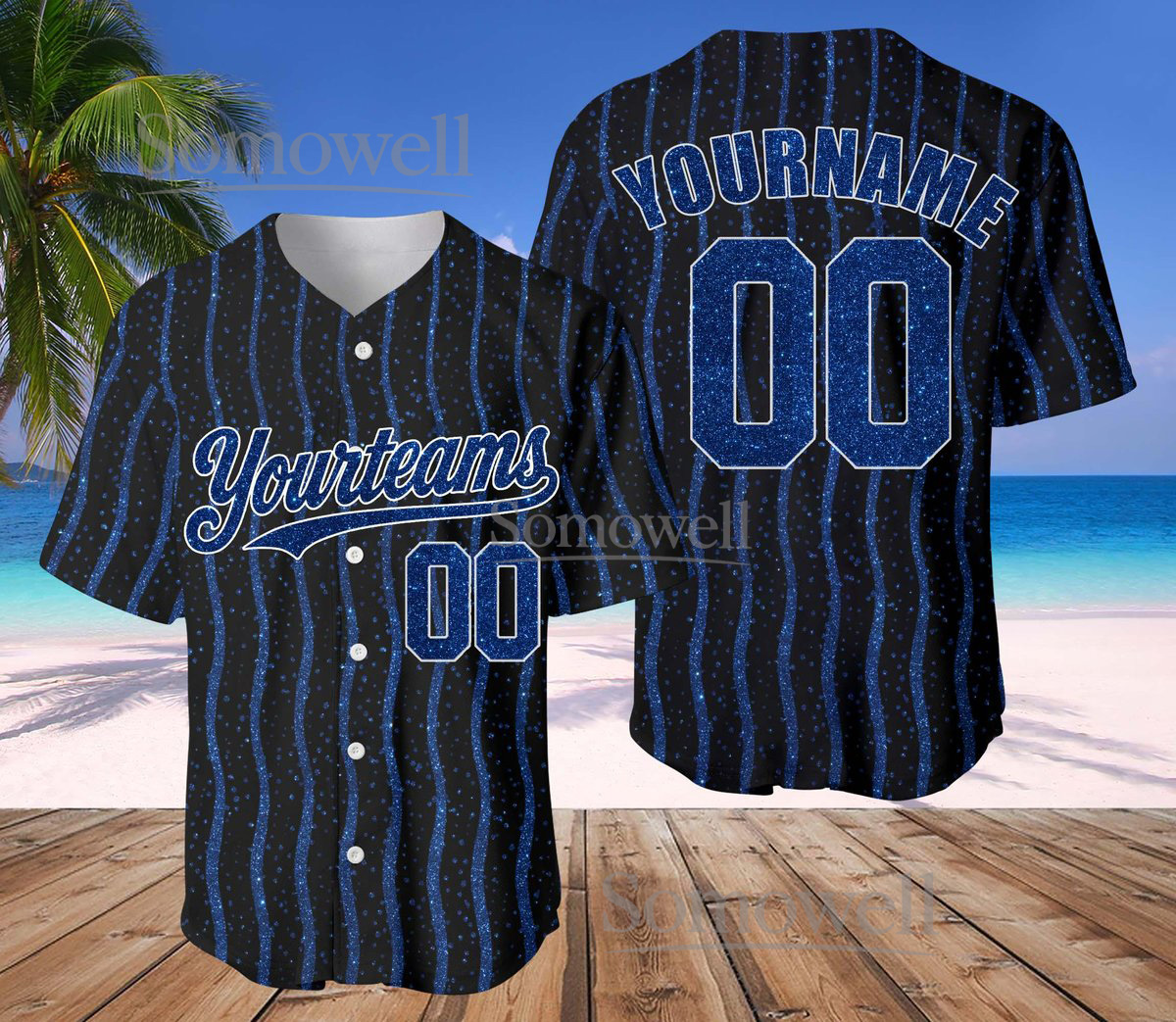 Custom Glitter Baseball Jersey with Team Name Number for Adult Kid Multiple Color Options