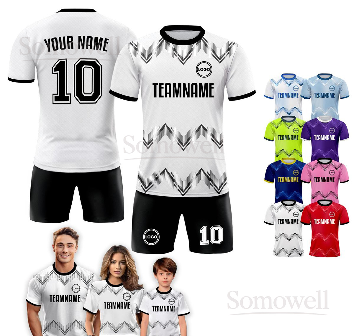 Custom Soccer Jersey Many Colors For Men Women Youth And Kid Personalized Team Uniform