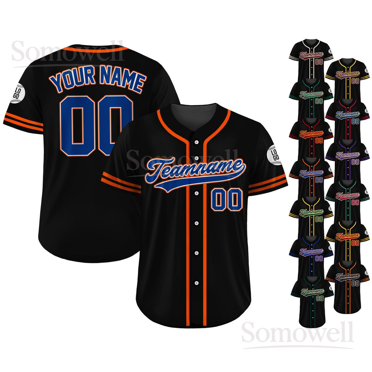 Custom Baseball Jersey Personalized Team Name and Number Edition Classic Style for Players and Fans