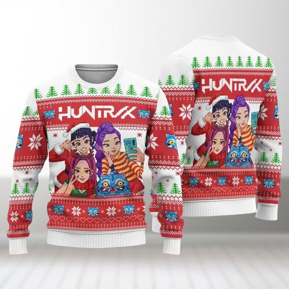 Derpy Tiger Kpop Girl Ugly Sweater Funny Fans Christmas Holiday Gift