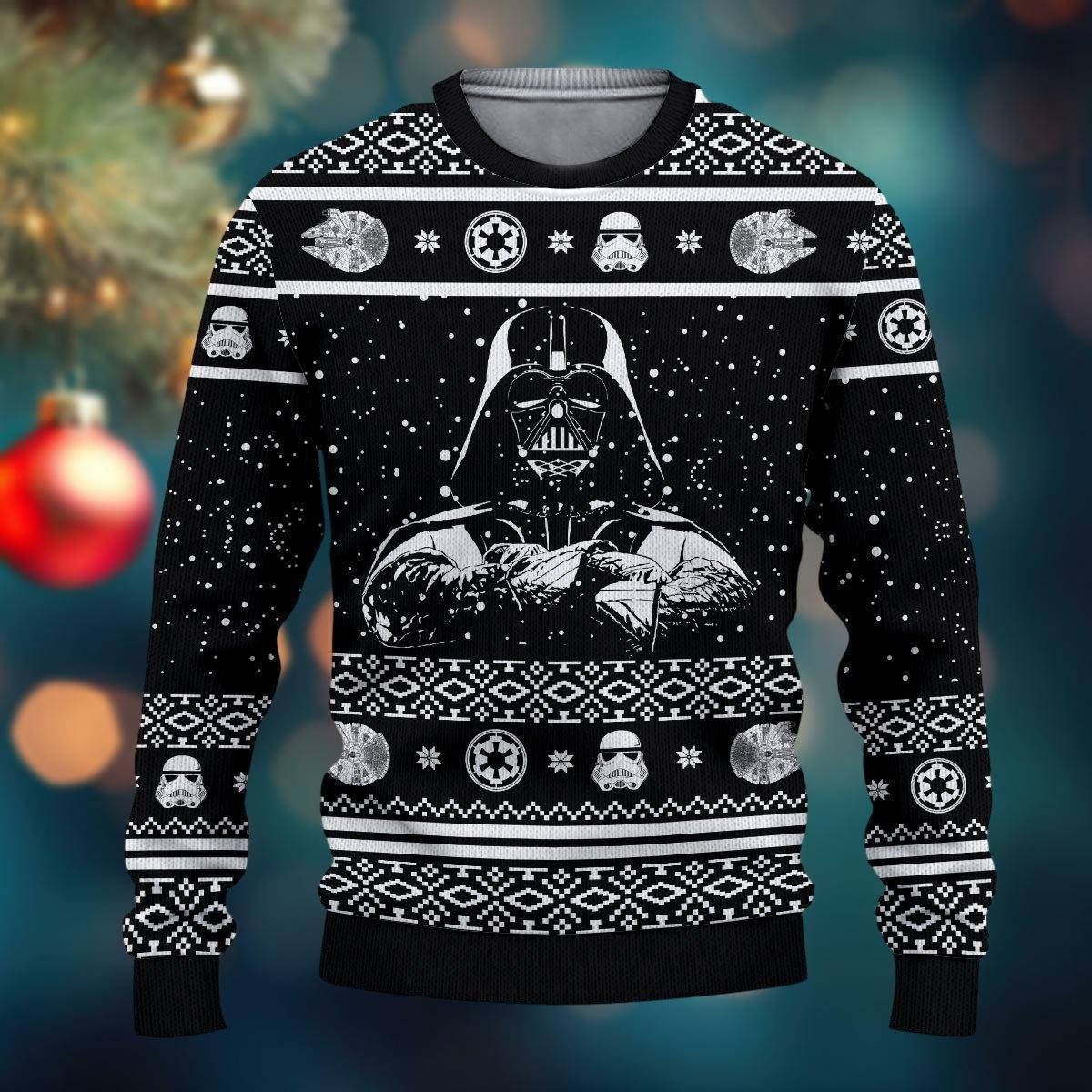 Star Wars Darth Vader Black Ugly Sweater Christmas Gift For Fans 2025
