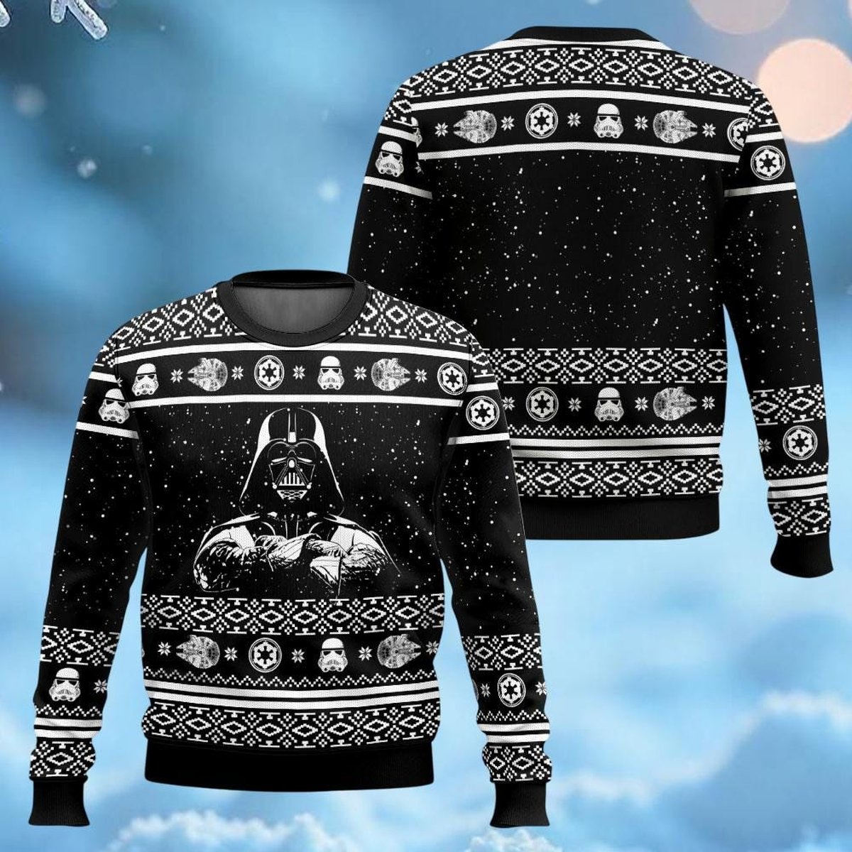 Darth Vader Star Wars Black Christmas Sweater Classic Knit