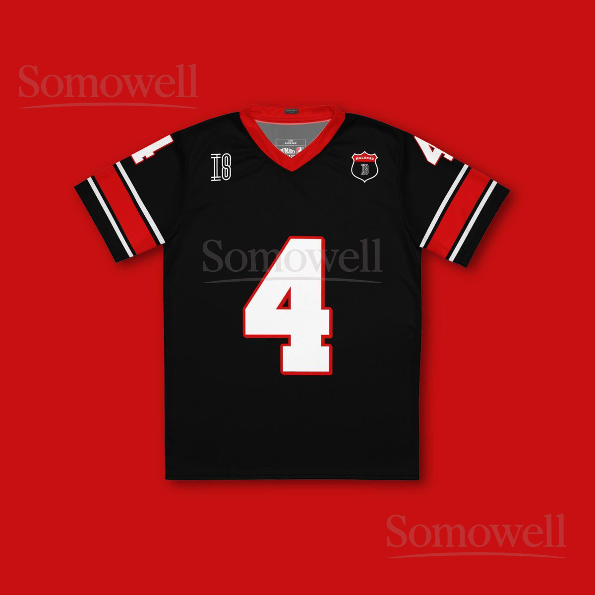 Custom David Malukas IndyCar Football Jersey Shirt for Fans Red and White A J Foyt Racing Number 4 Motorsport Outfit