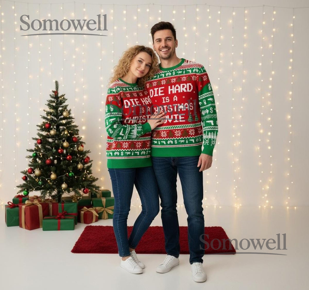 Die Hard Is A Christmas Movie Sweater Funny Holiday Party Knit