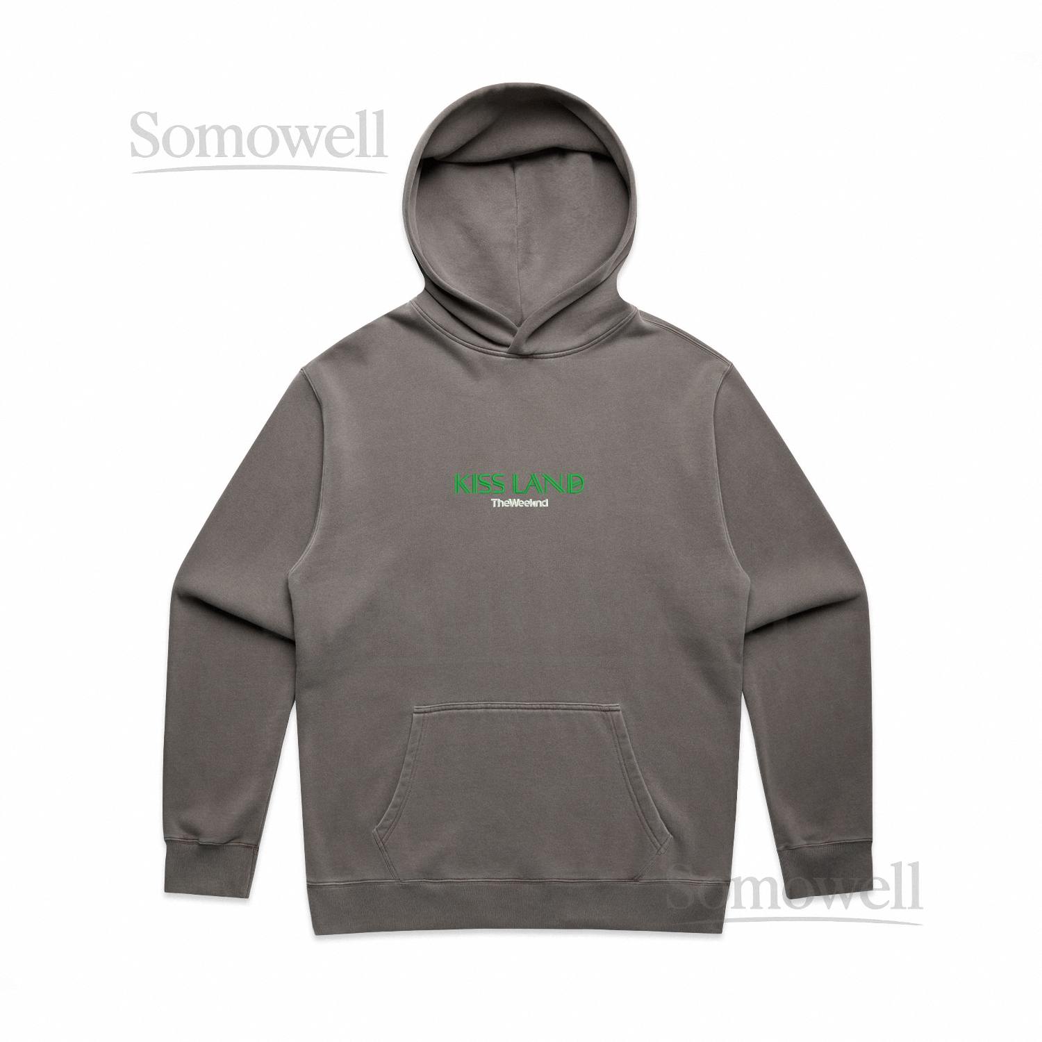 Embroidered Weeknd Kissland Vintage Tee, Sweatshirt, Hoodie (With Backprint)