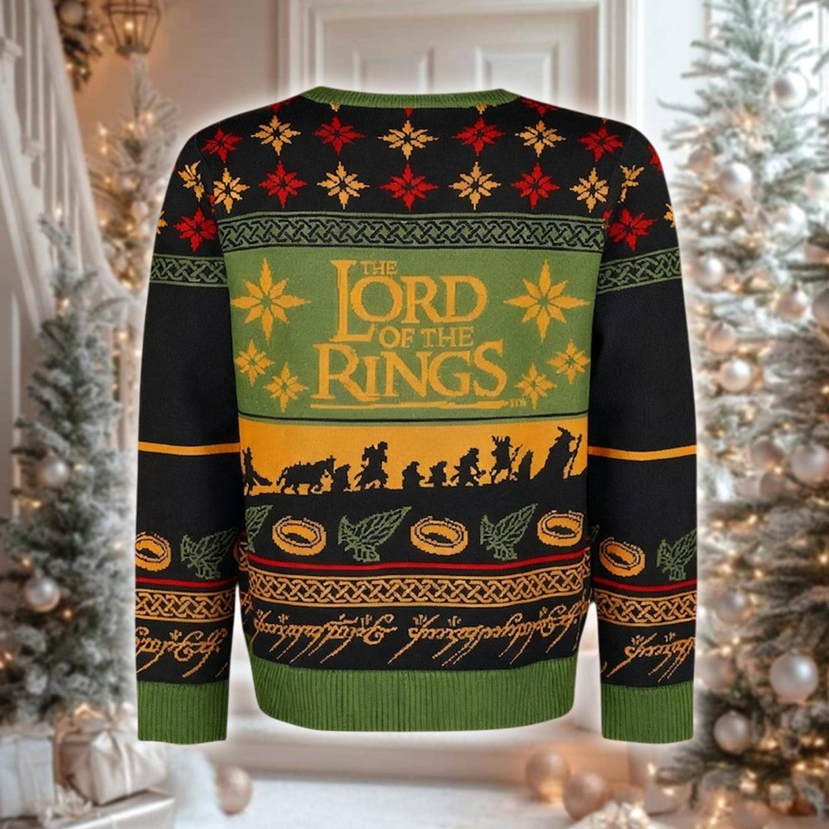 The Lord Of The Rings Ugly Sweater Fellowship Of The Ring Christmas Gift For Fans