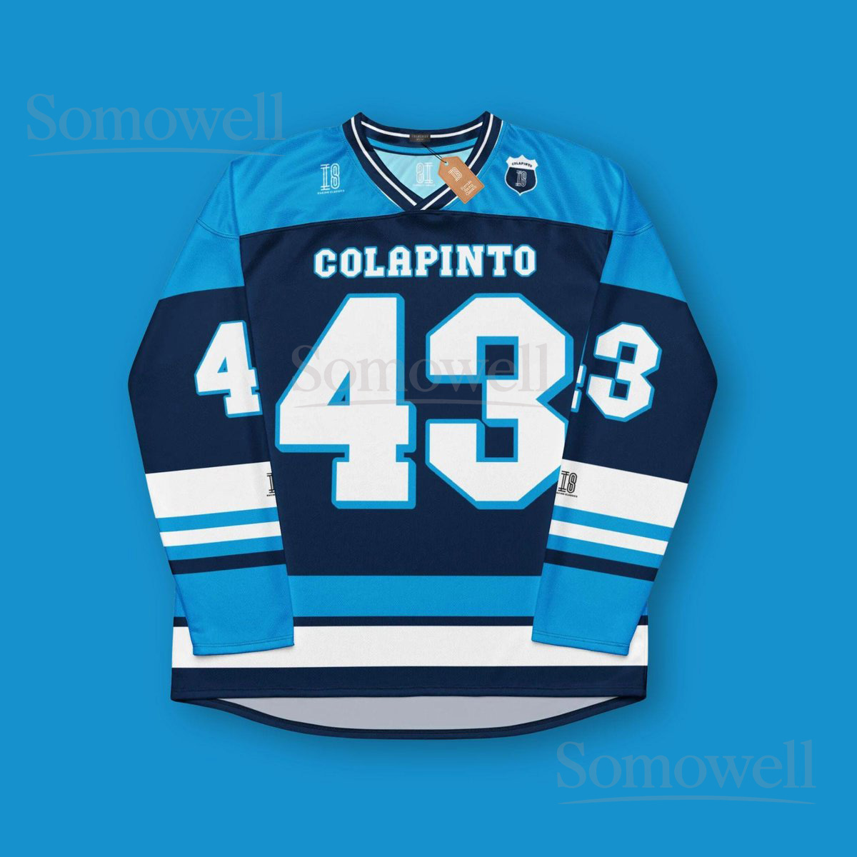 Custom Franco Colapinto Williams F1 Hockey Jersey Shirt for Formula 1 Fans Navy Blue and White Racing Team Gift Apparel