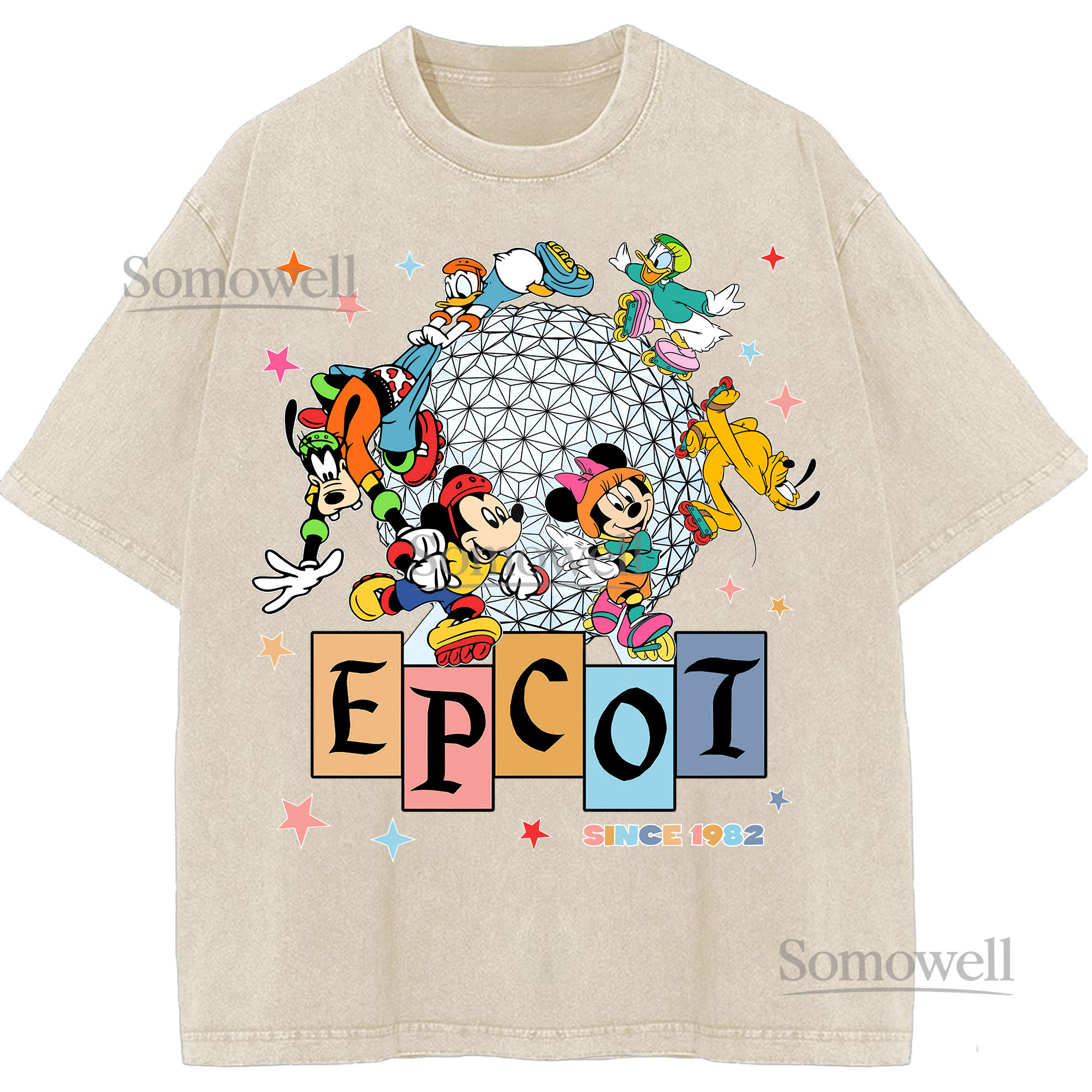 Epcot Disney Characters Classic Theme Park ,hoodie sweatshirt vintage