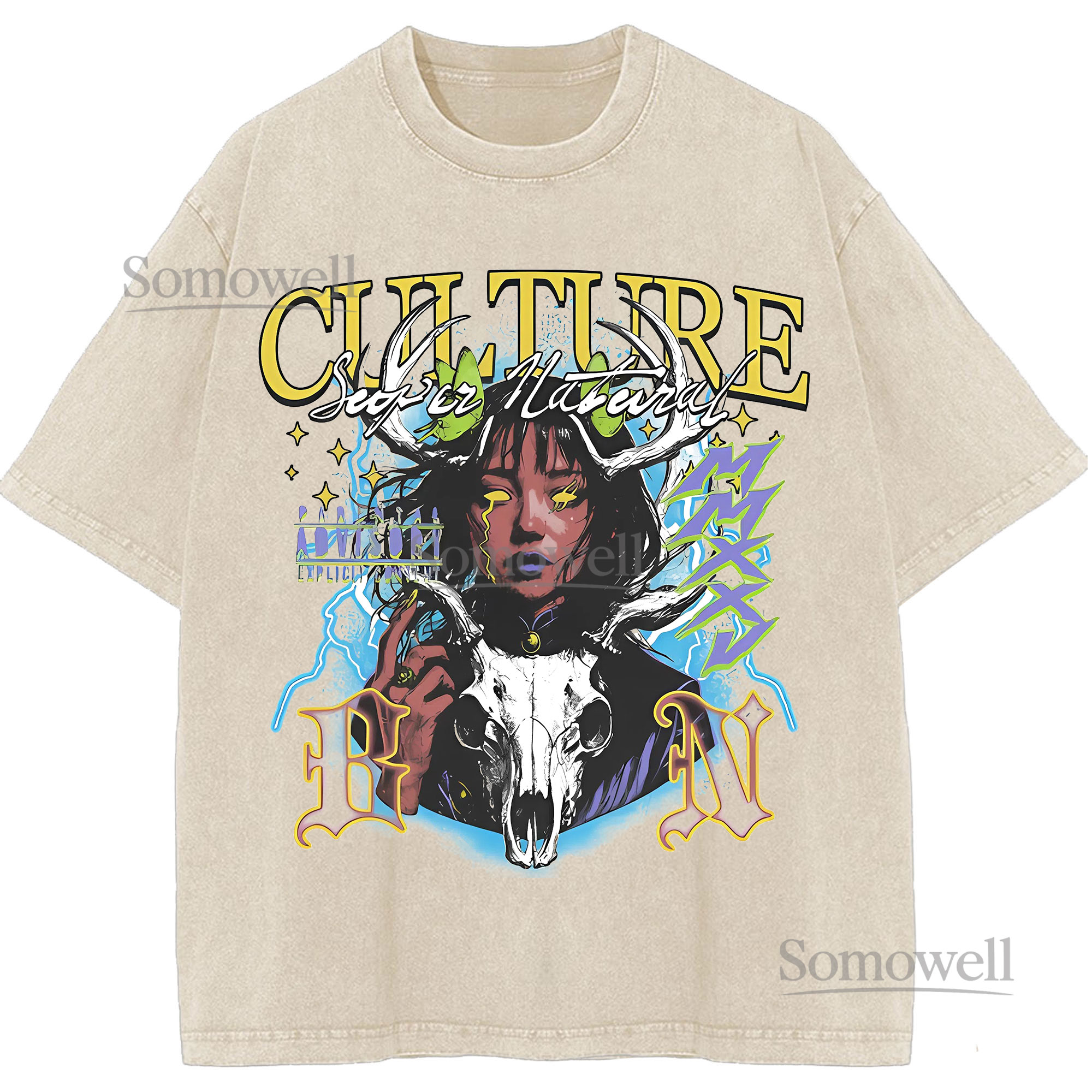 Devour Hyena World Tour Band Graphic ,hoodie sweatshirt t shirt vintage Vintage Streetwear Animal Print T Shirt