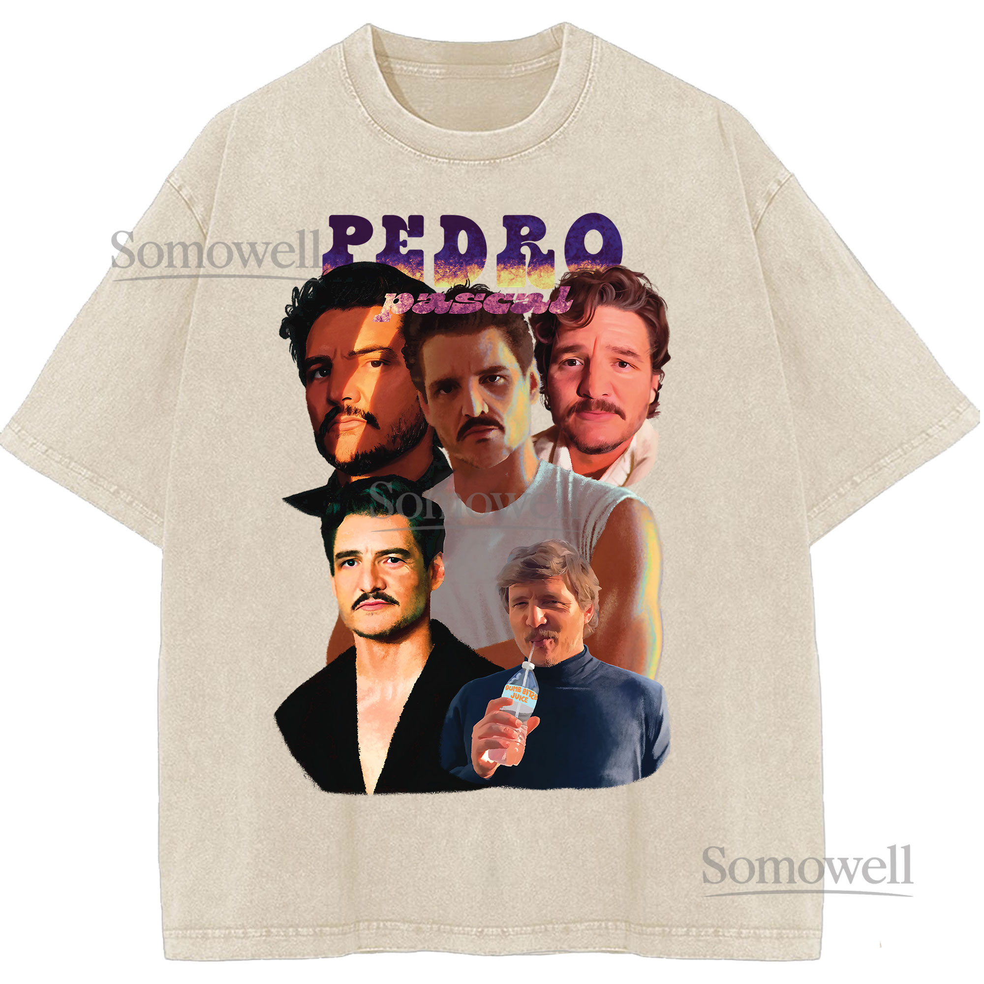 Pedro Pascal Actor Collage Celebrity Graphic ,hoodie sweatshirt vintage