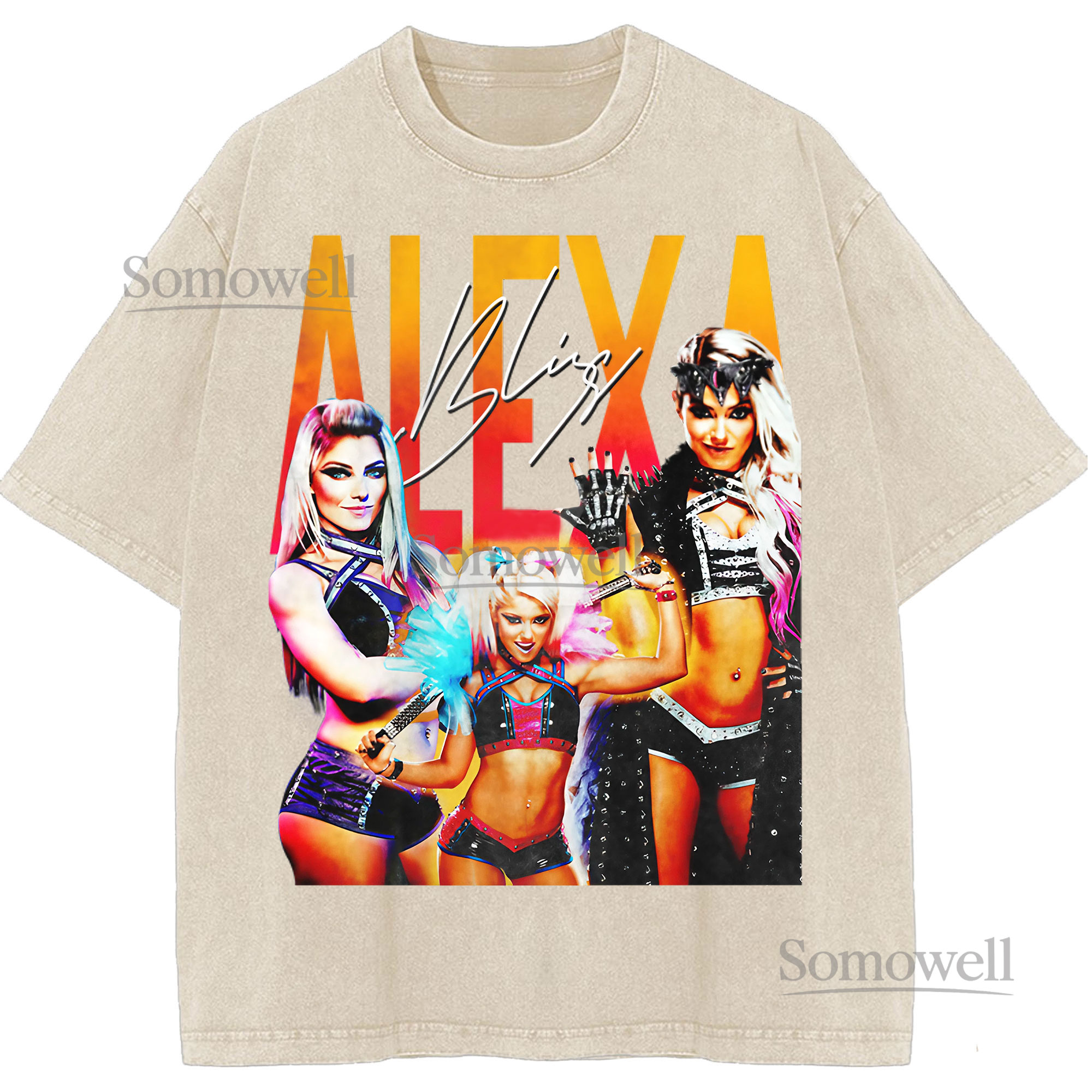 Alexa Bliss WWE Superstar Vintage Bootleg TShirt Wrestling Fan