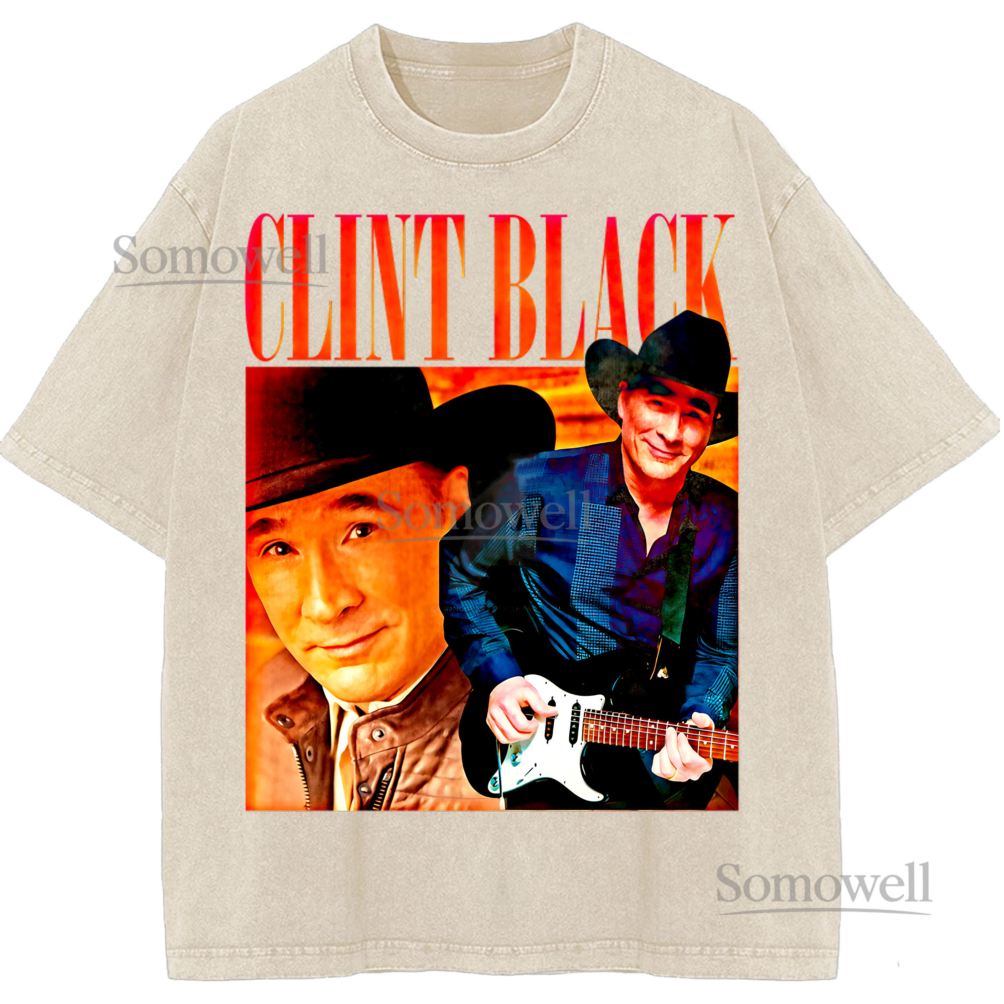 Clint Black Country Singer Vintage Bootleg 90s Music TShirt