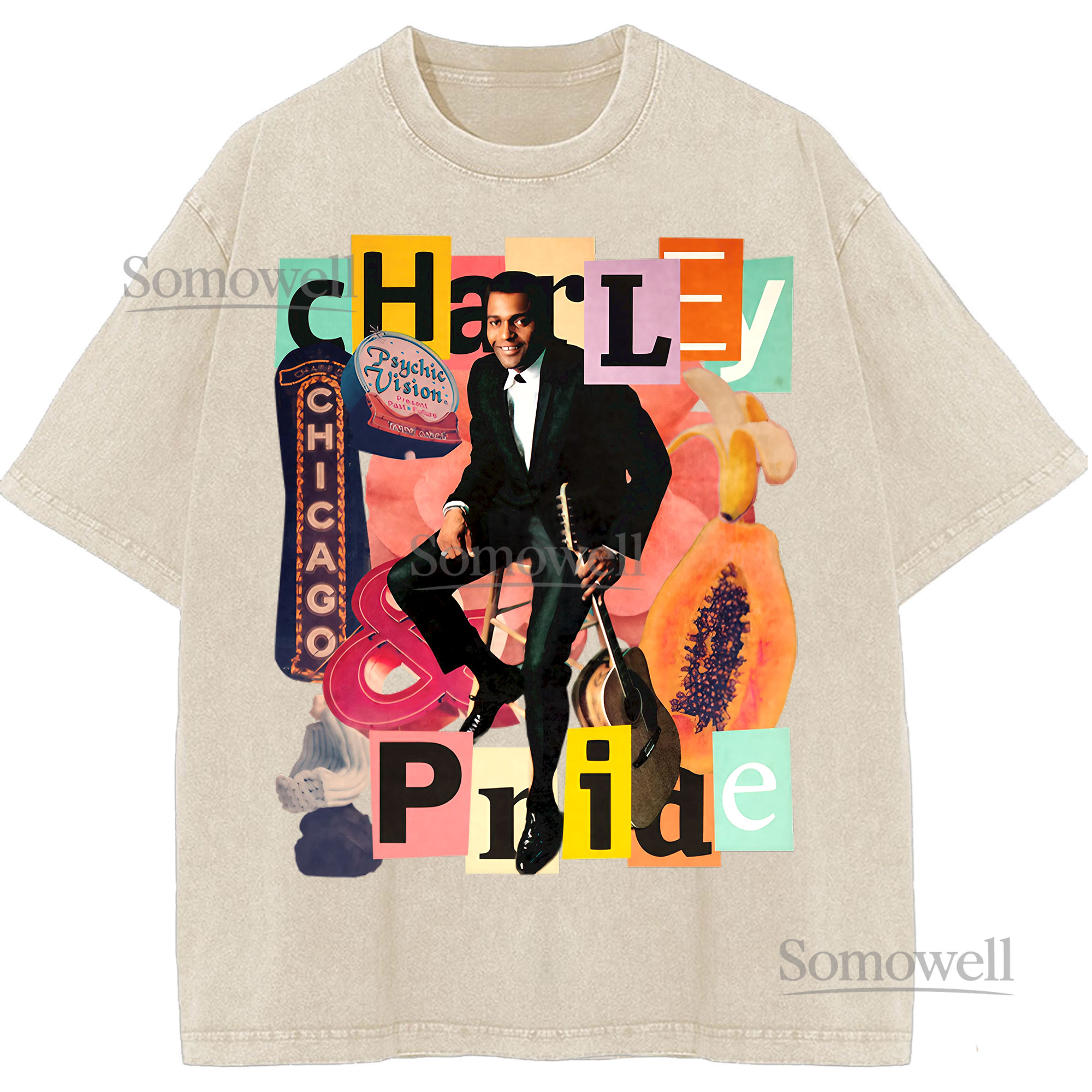 Charley Pride Country Music Legend Collage ,hoodie sweatshirt vintage