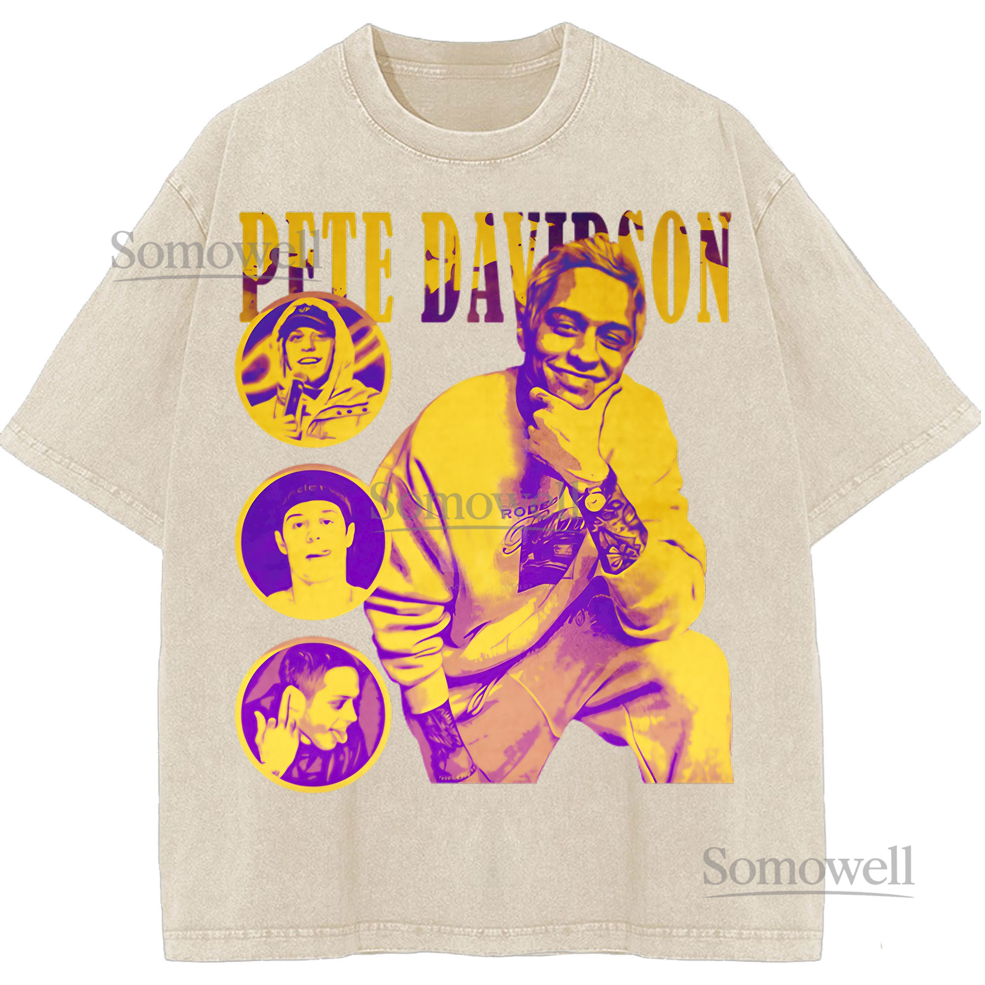 Pete Davidson Comedian SNL Vintage Bootleg TShirt Celebrity Pop Culture